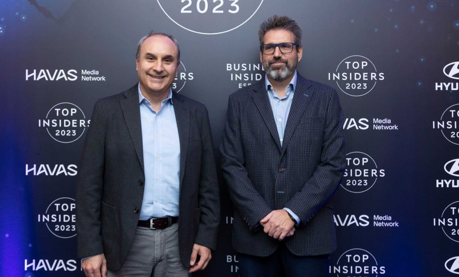 De izquierda a derecha, David Jiménez, director de Comunicación de Legálitas, y Gabriel Jiménez, Head of PR & Brand Solutions de Axel Springer España.