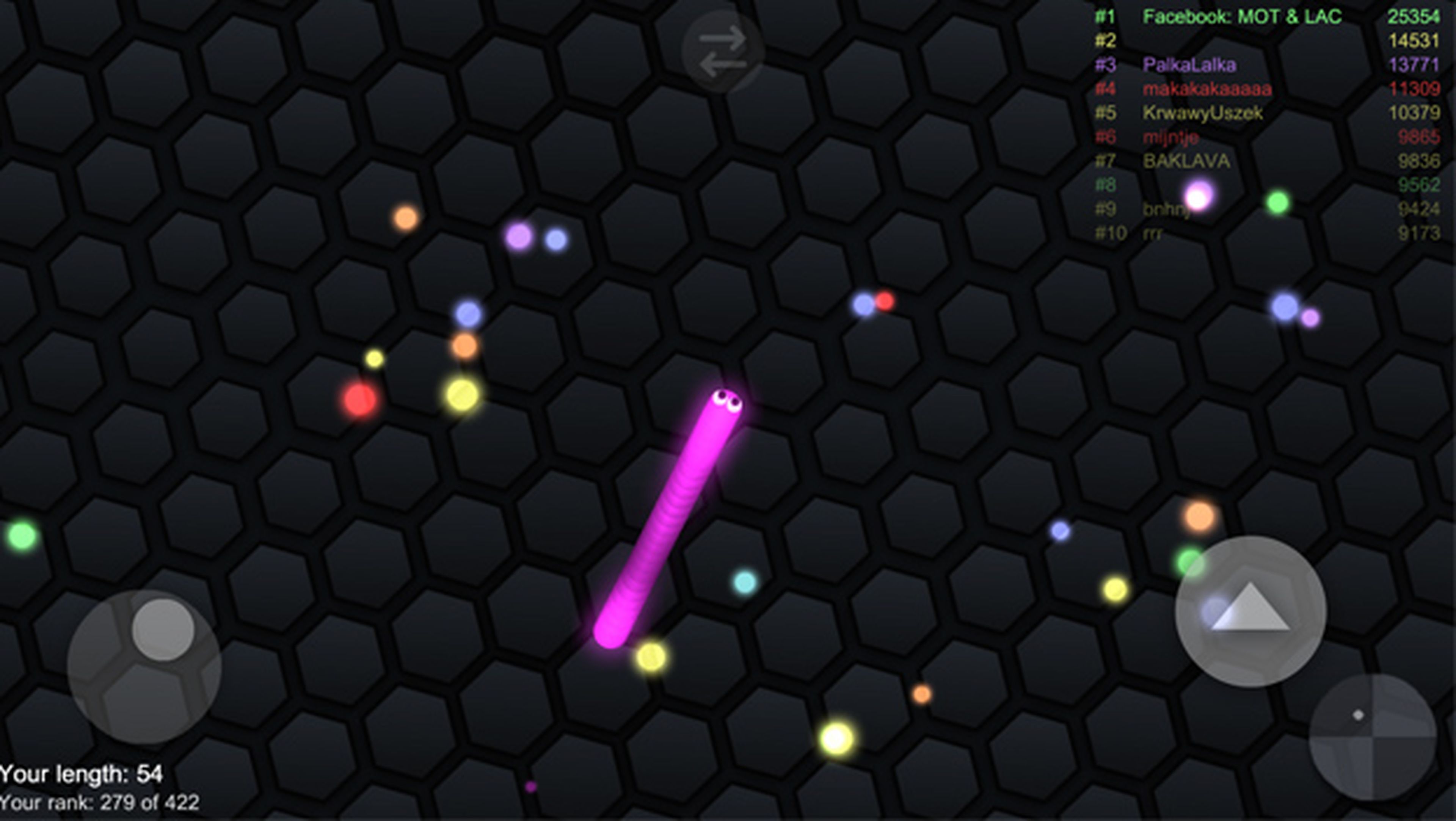 Ya puedes jugar a Slither.io en Android sin Internet