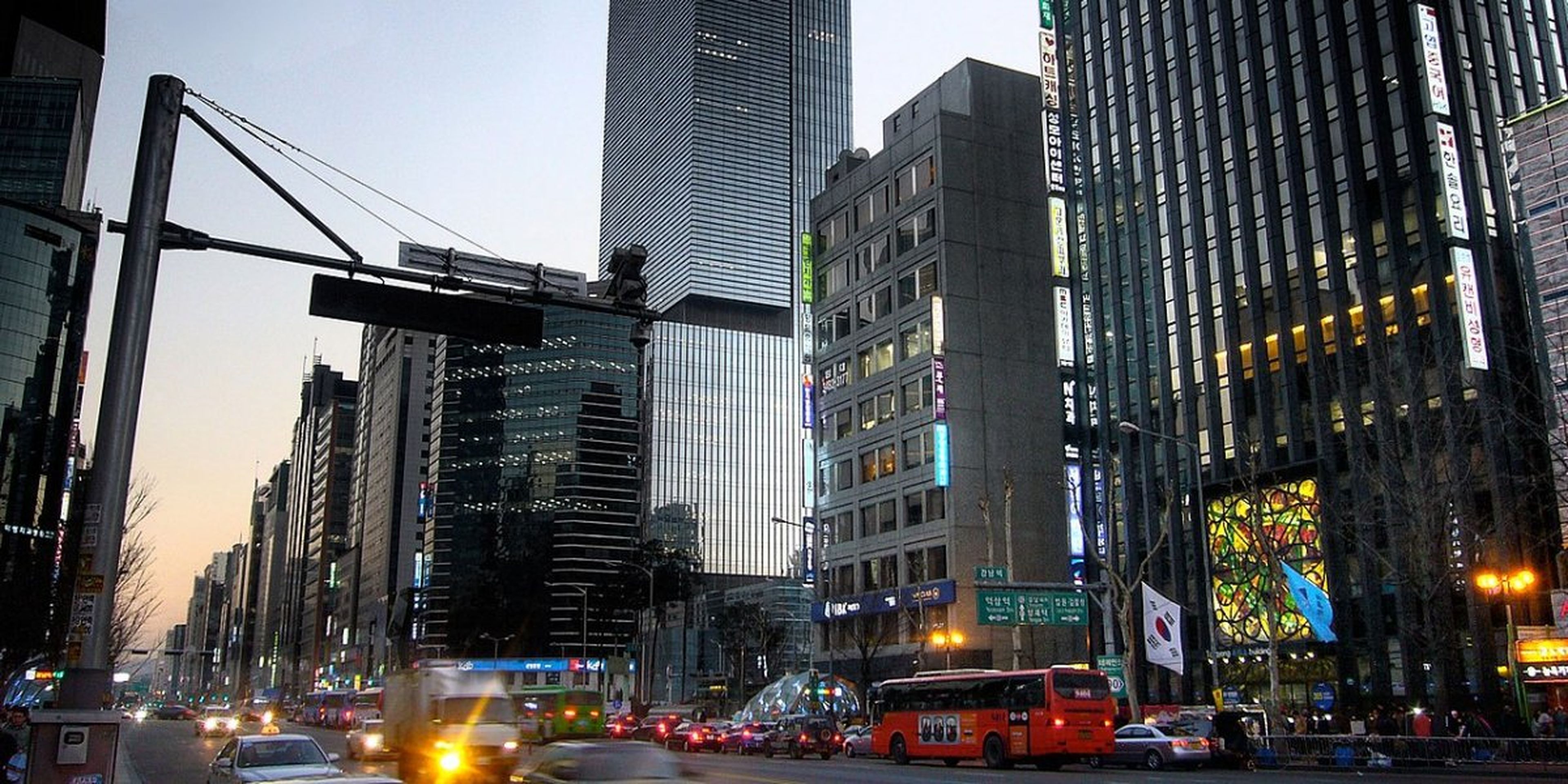 Edificios en Seul, Korea del Sur