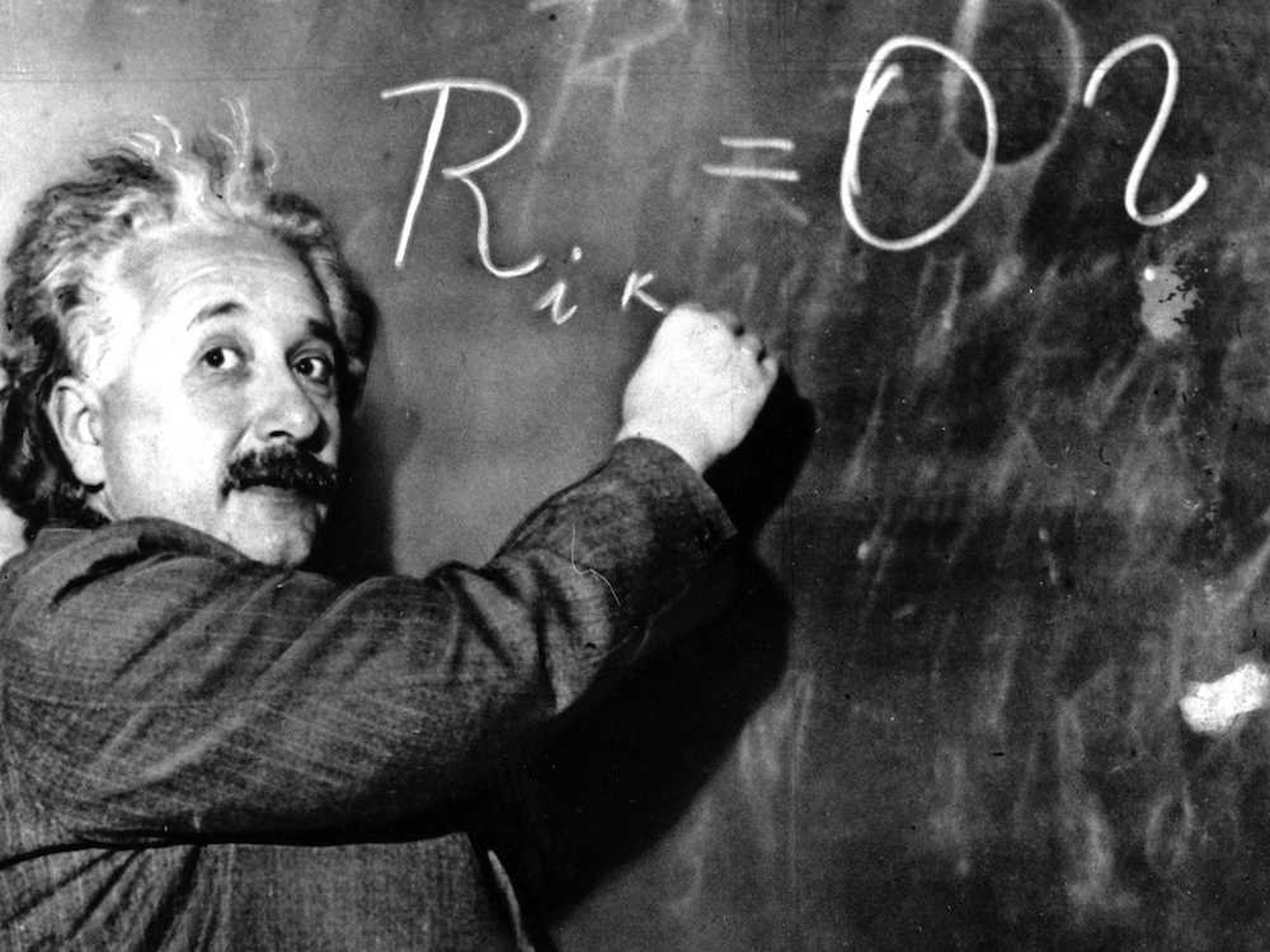 Einstein-Pizarra-Qué significa el trabajo