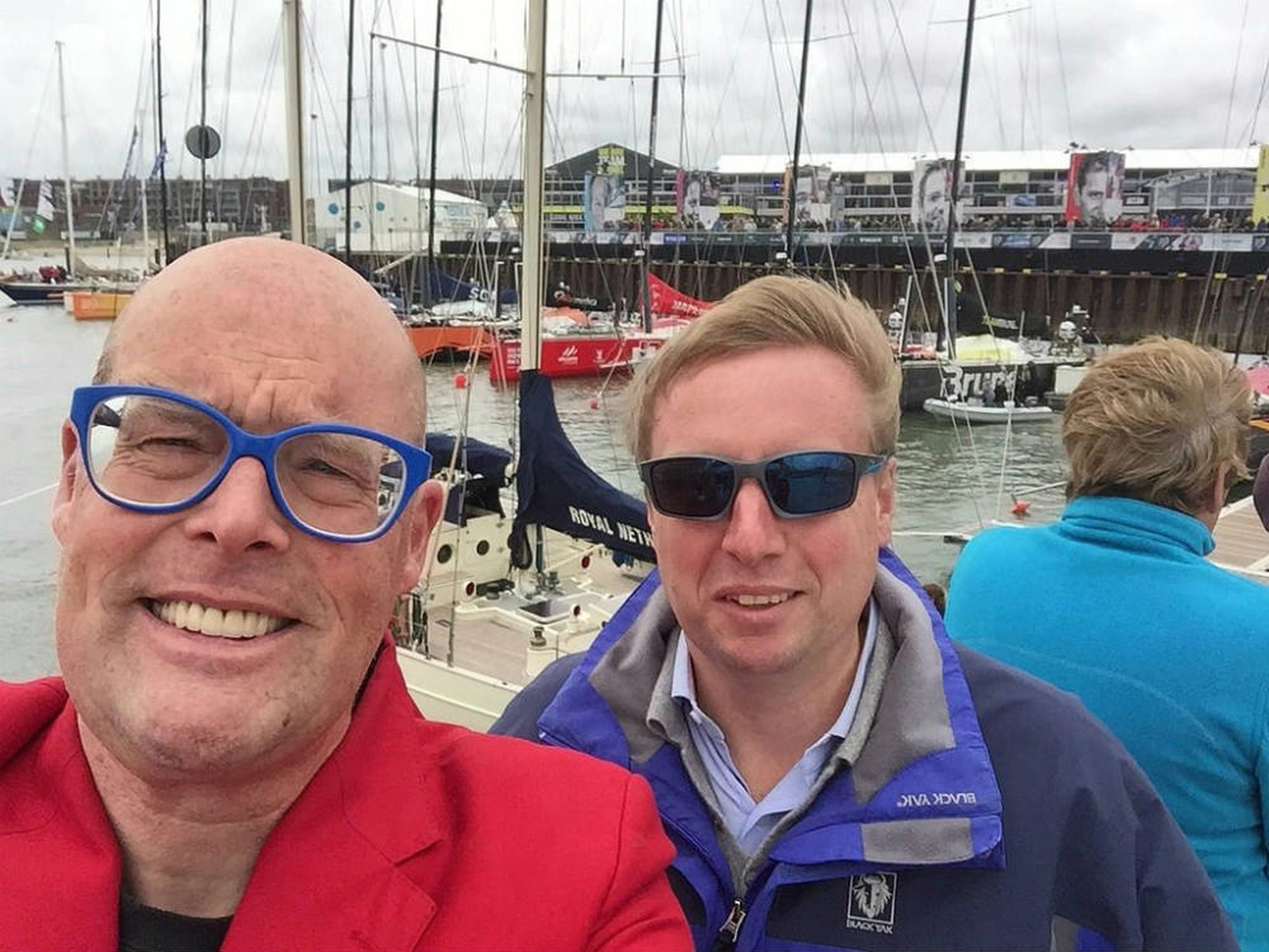Marc van der Chijs y Vincent Everts en la Volvo Ocean Race.
