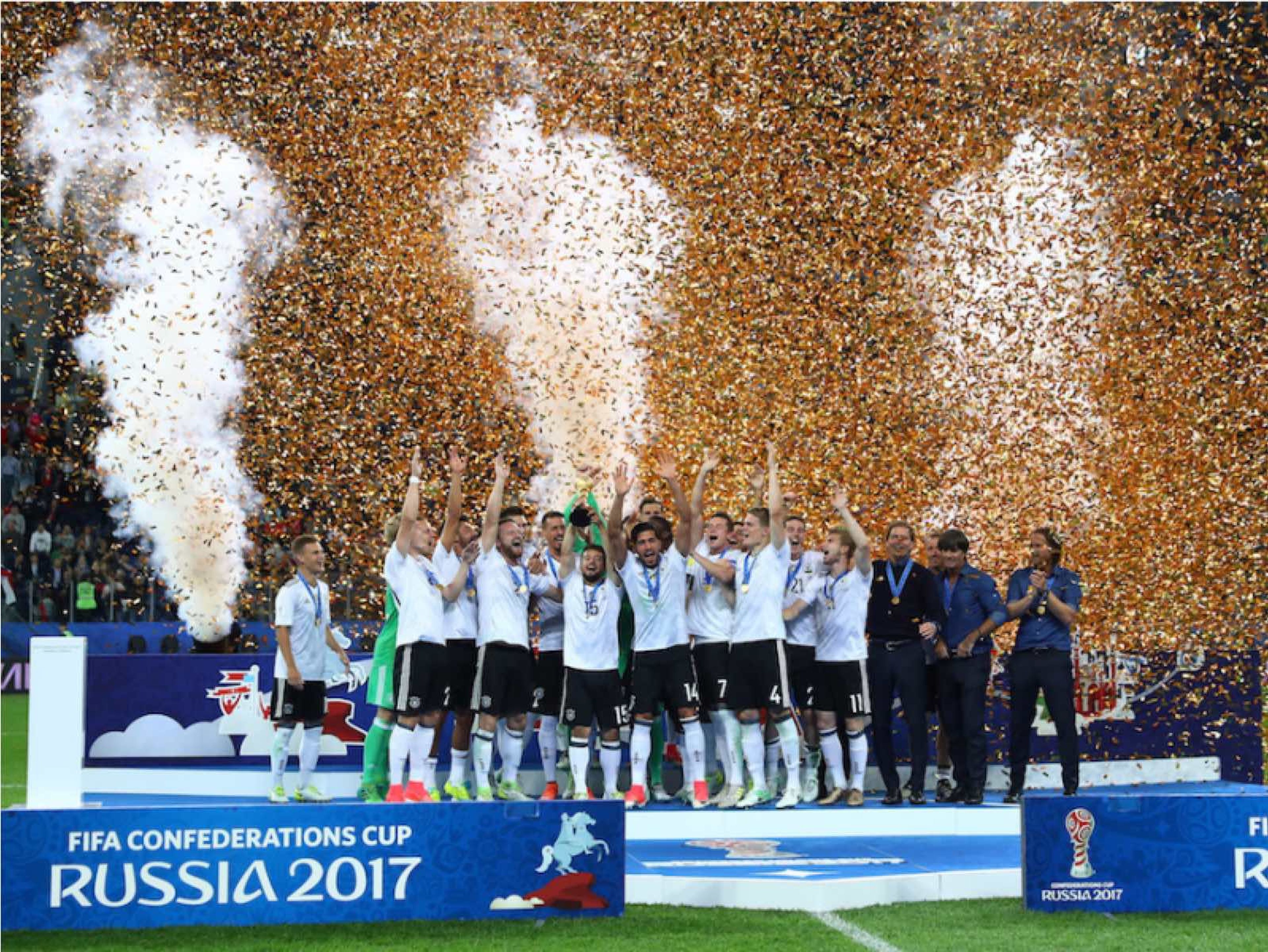 Alemania celebra la victoria en la Copa de Confederaciones