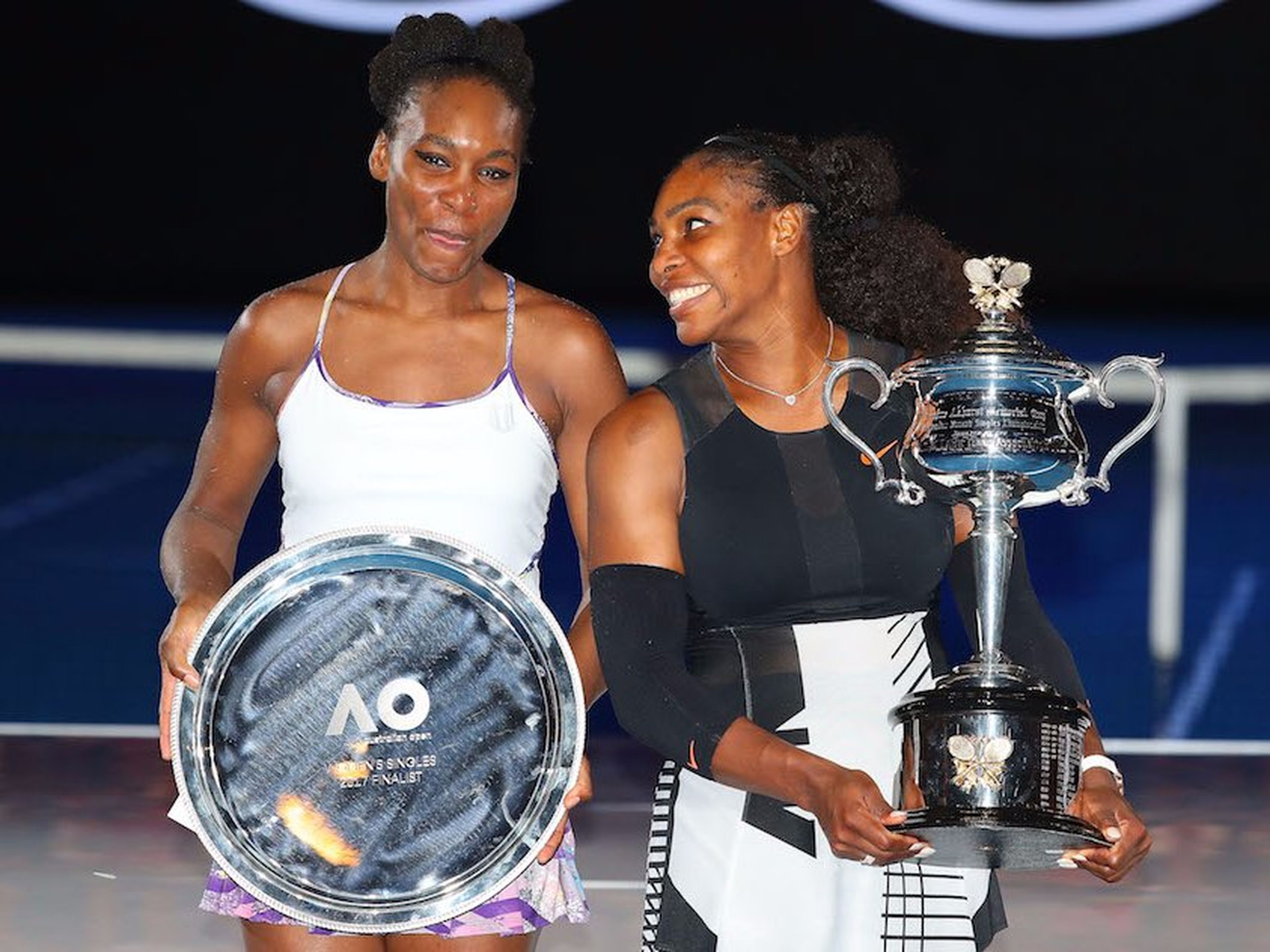 Serena y Venus Williams en la final del Open de Australia