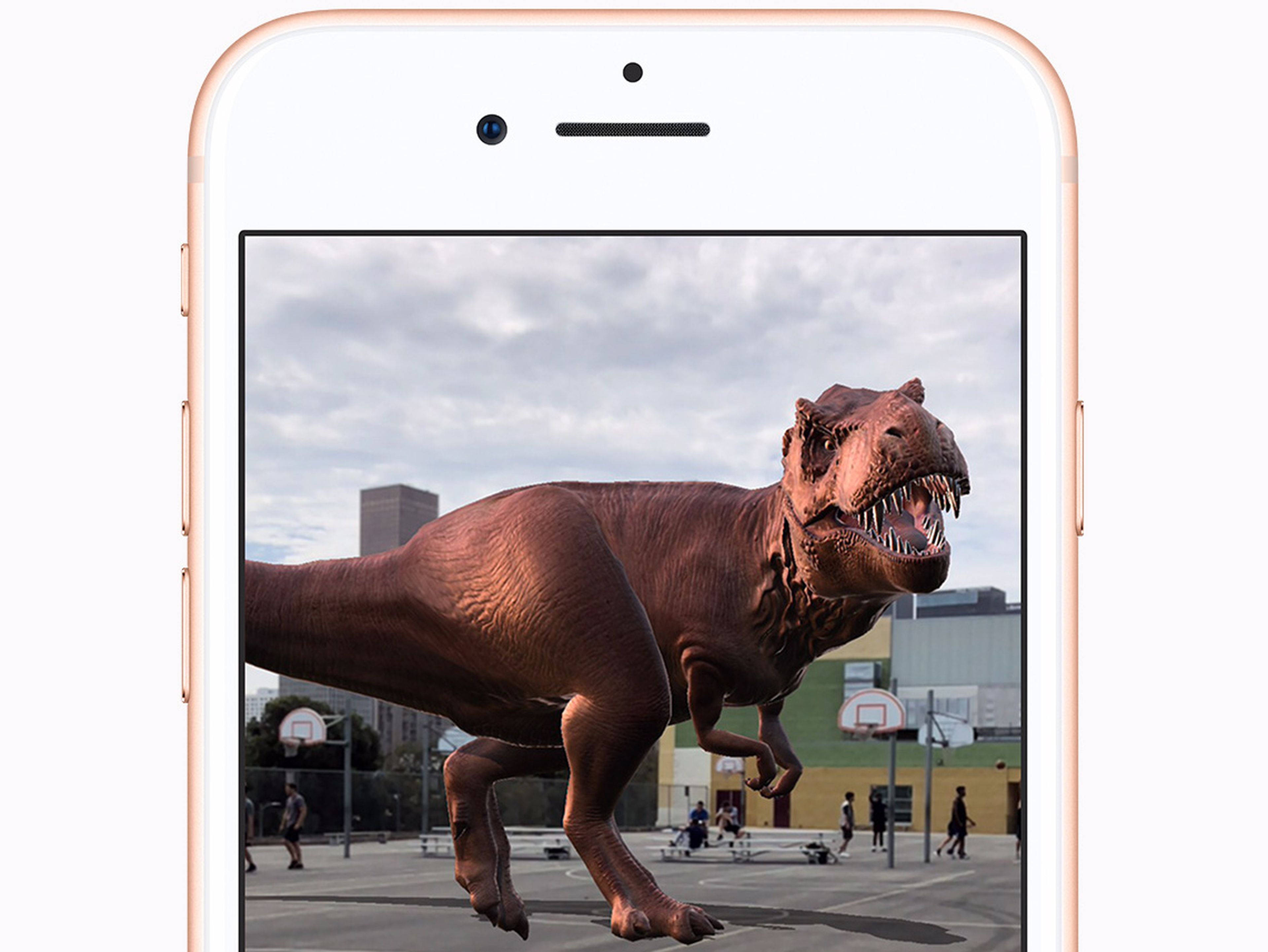 iPhone 8 dinosaurio