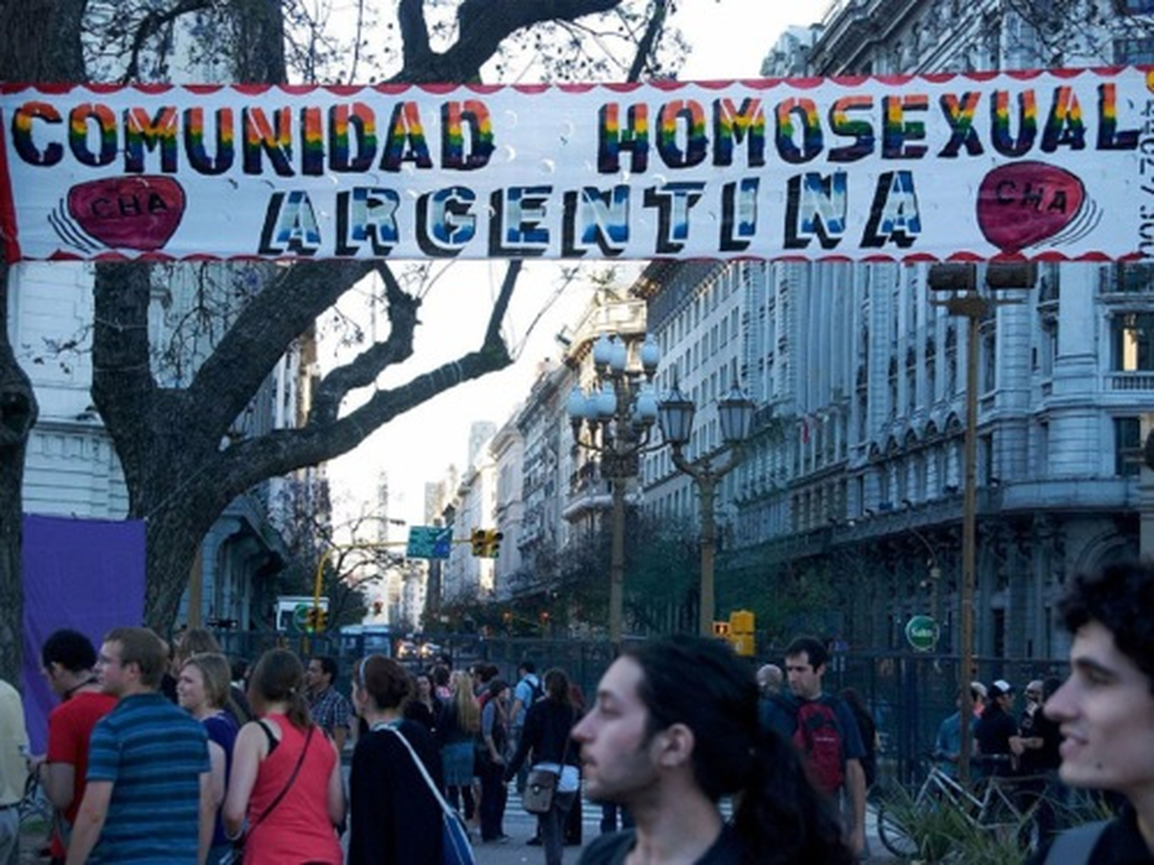 Marcha del Orgullo LGBT en Buenos Aires (Argentina) el 7 de noviembre de 2009.