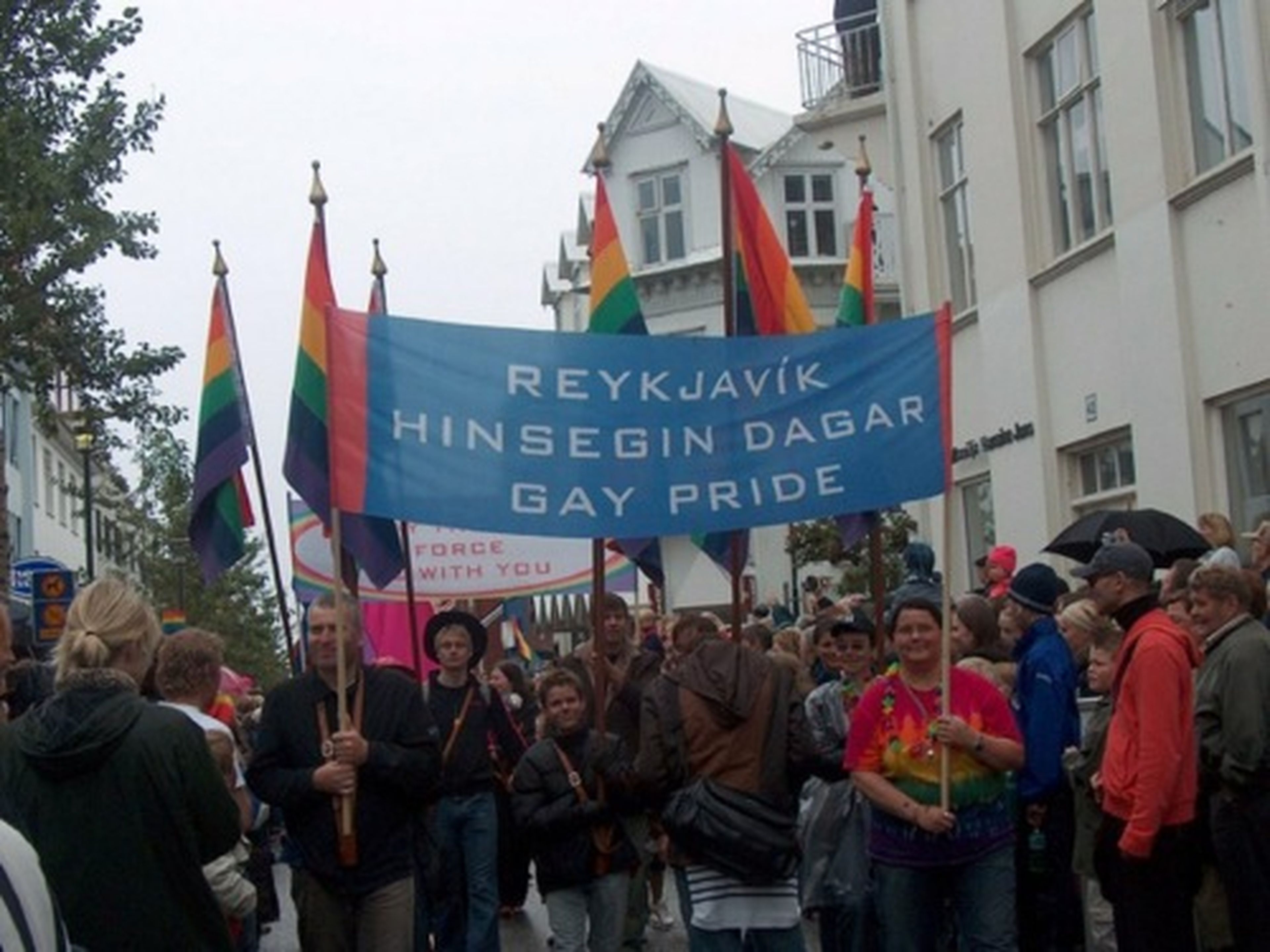 Marcha por el orgullo LGBT en Reykjavik (Islandia) en agosto de 2004.
