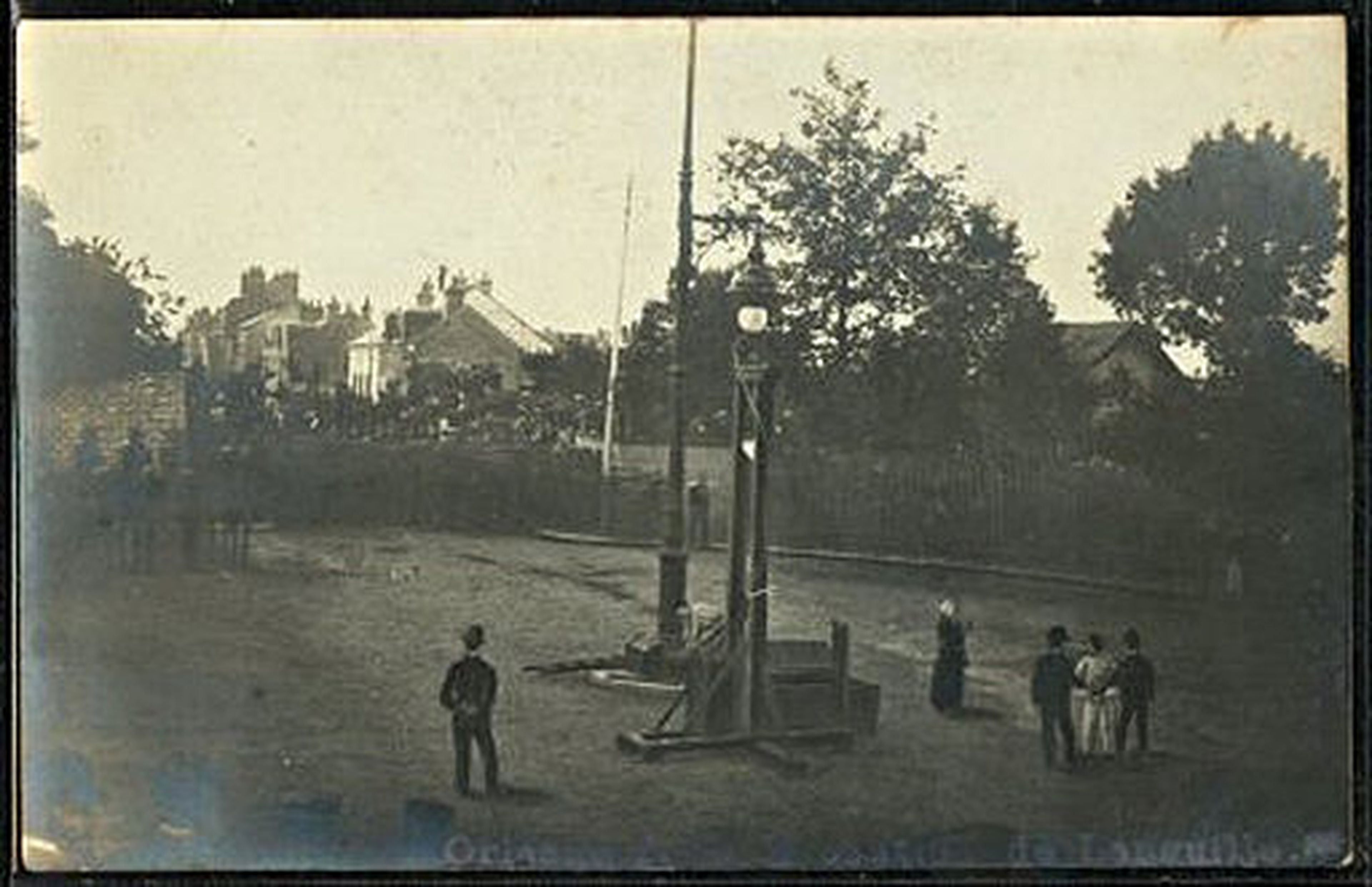 Ejecución con guillotina de Henri Languille en 1905.