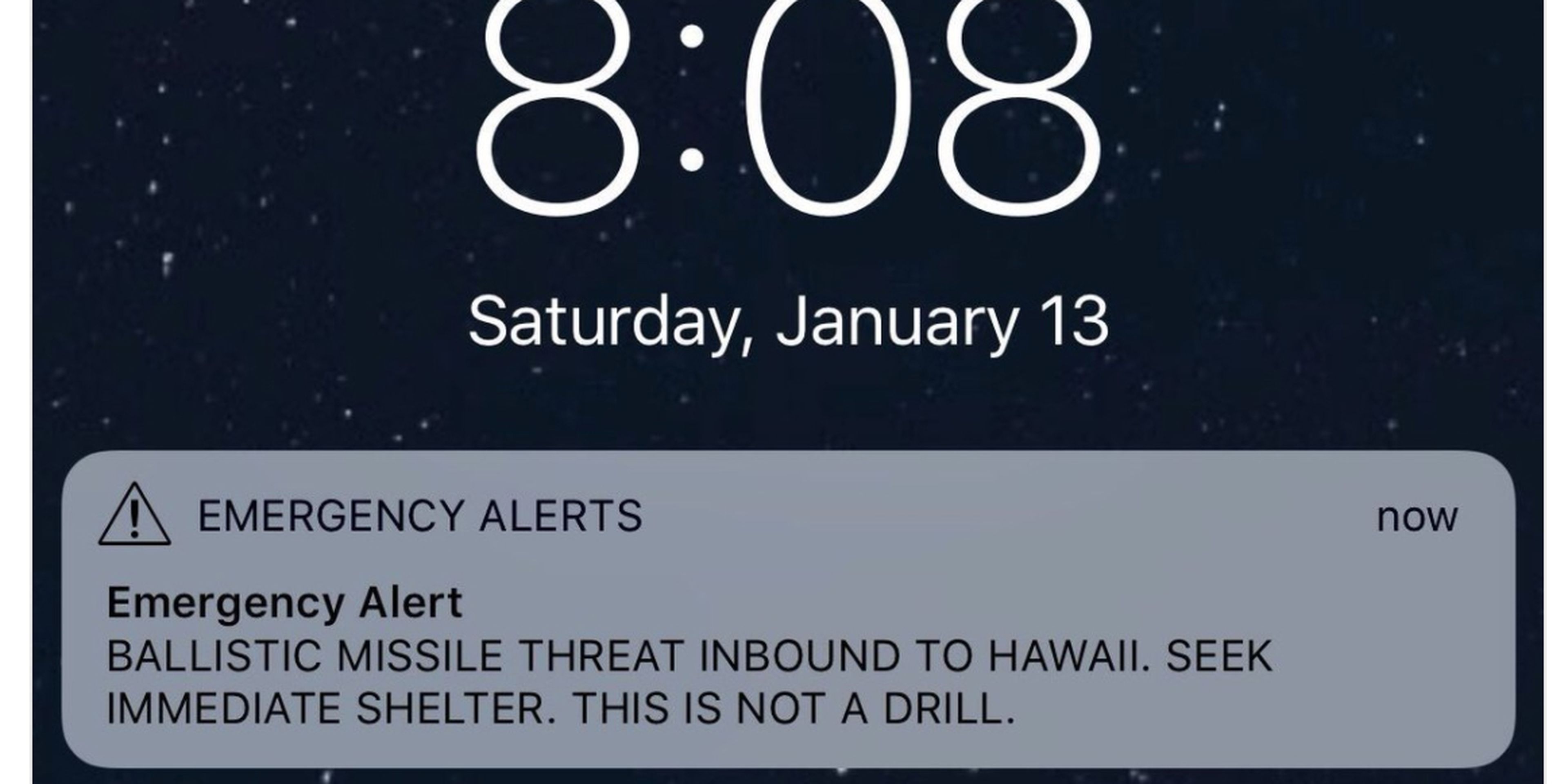 Falsa alarma por misil en Hawai