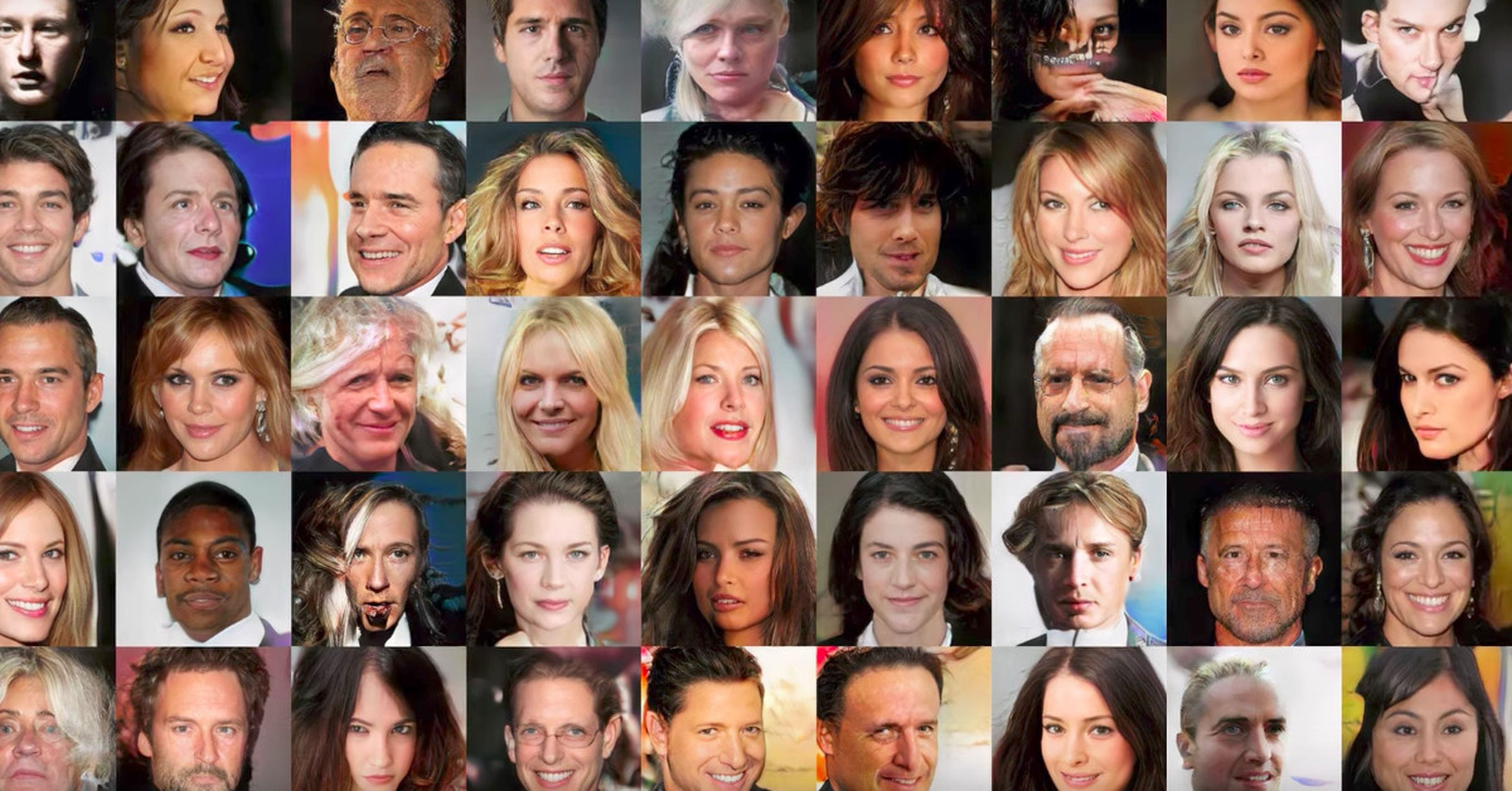 Todas estas caras son falsas: han sido creadas por ordenado a través de inteligencia artificial.