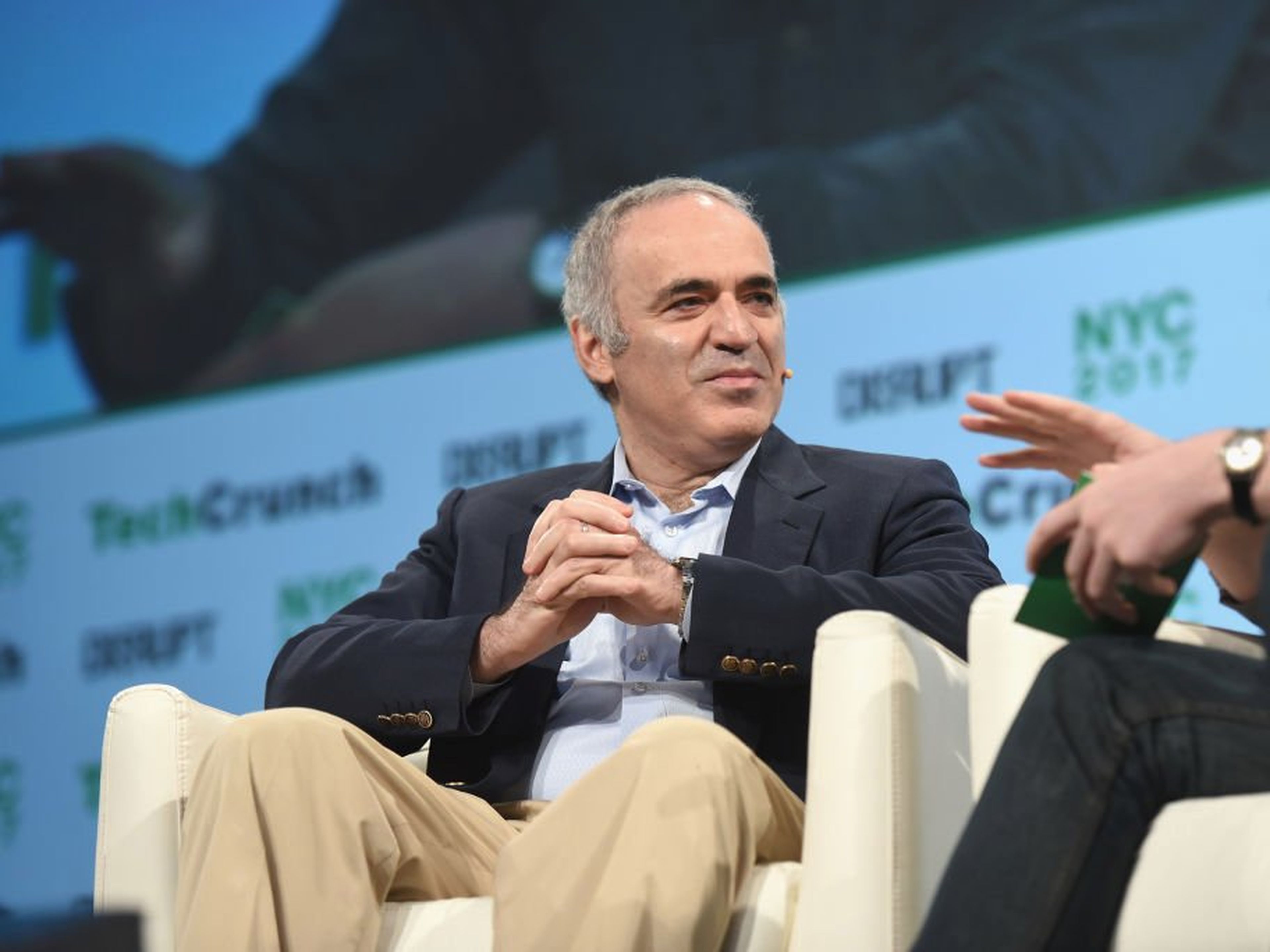 Garry Kasparov, en una conferencia