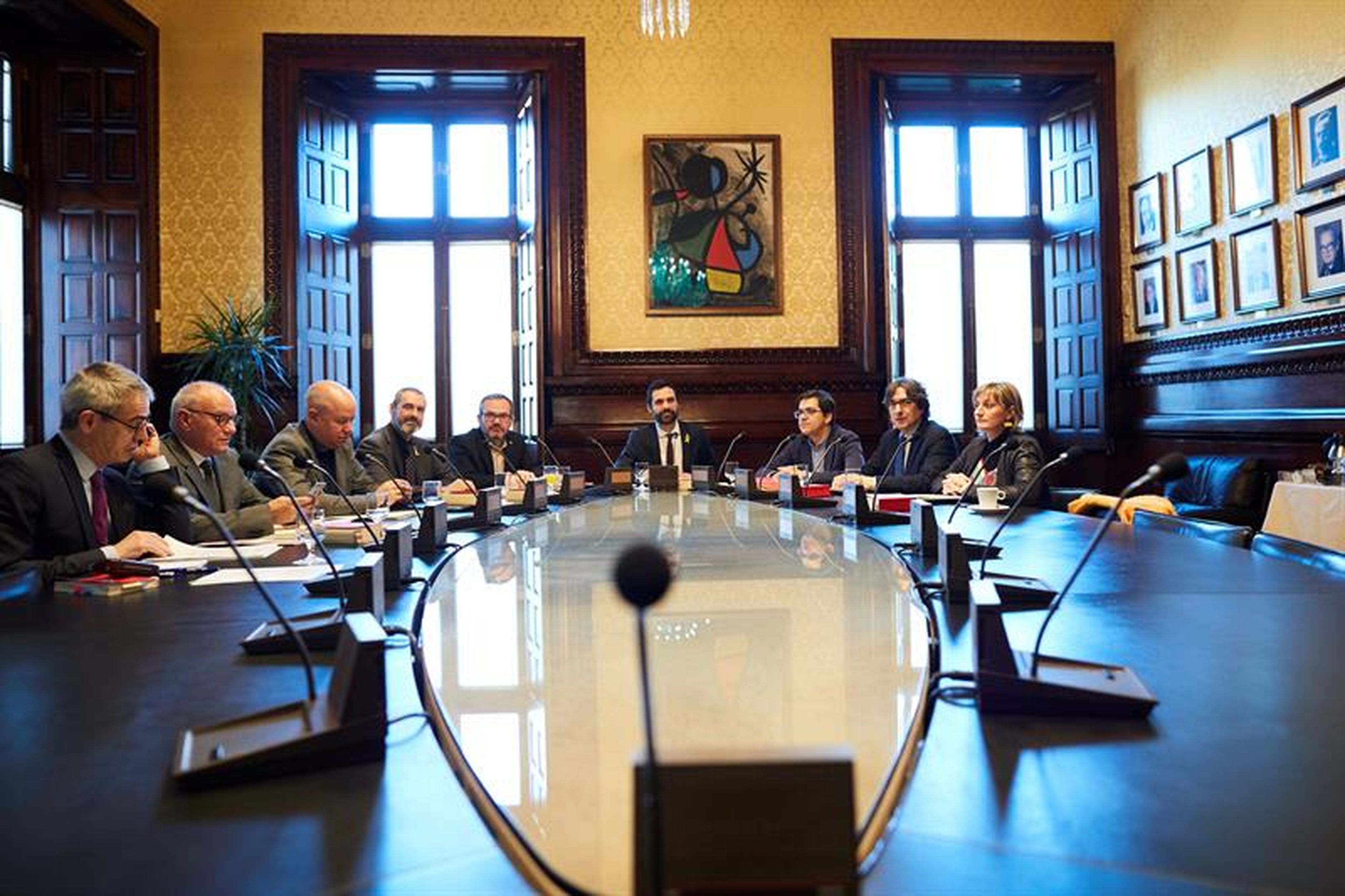 La Mesa del Parlament de Cataluña, reunida el 23/03/2018