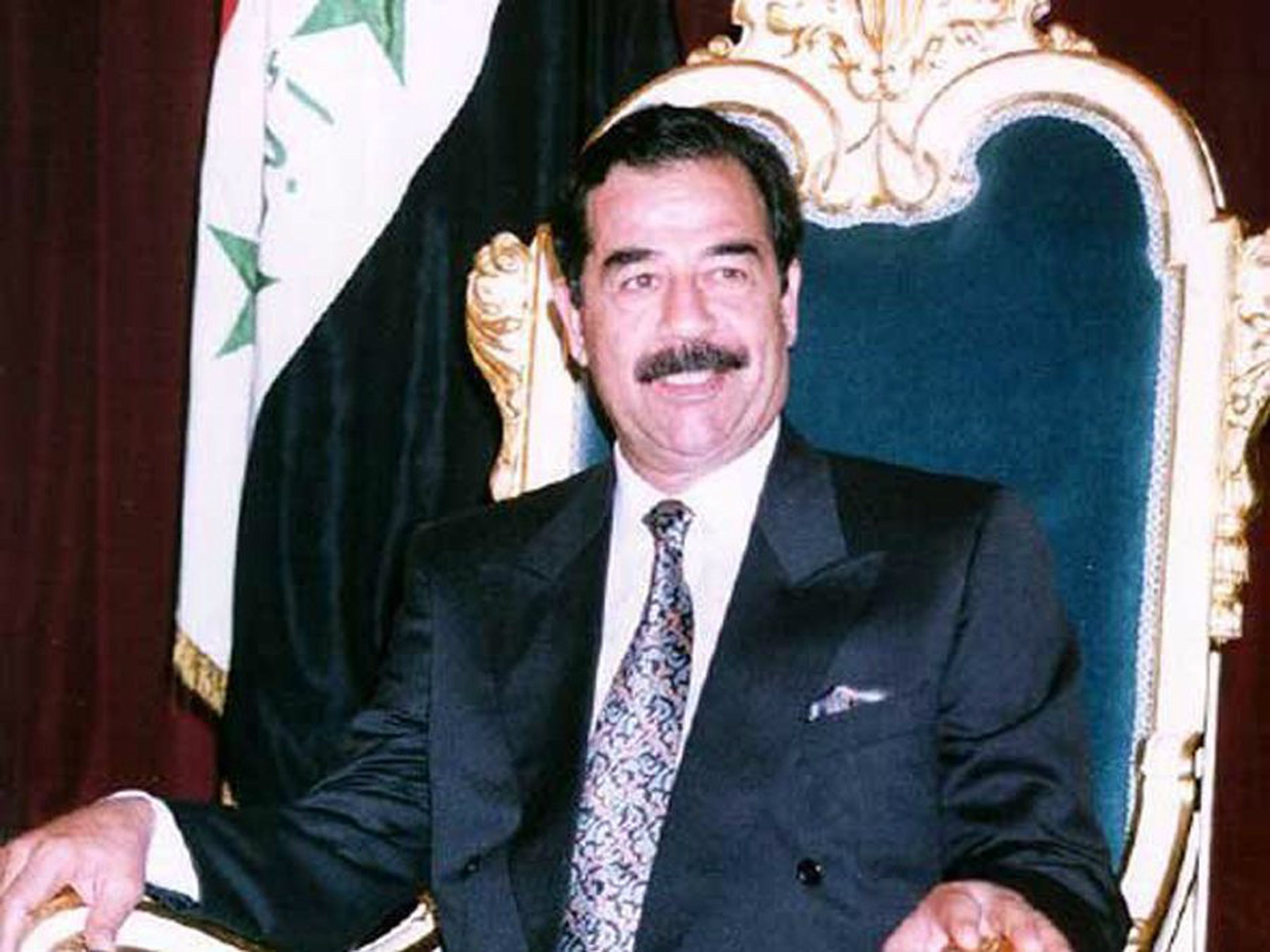 Una imagen de archivo de Saddam Hussein cuando aún ostentaba el poder en Irak.