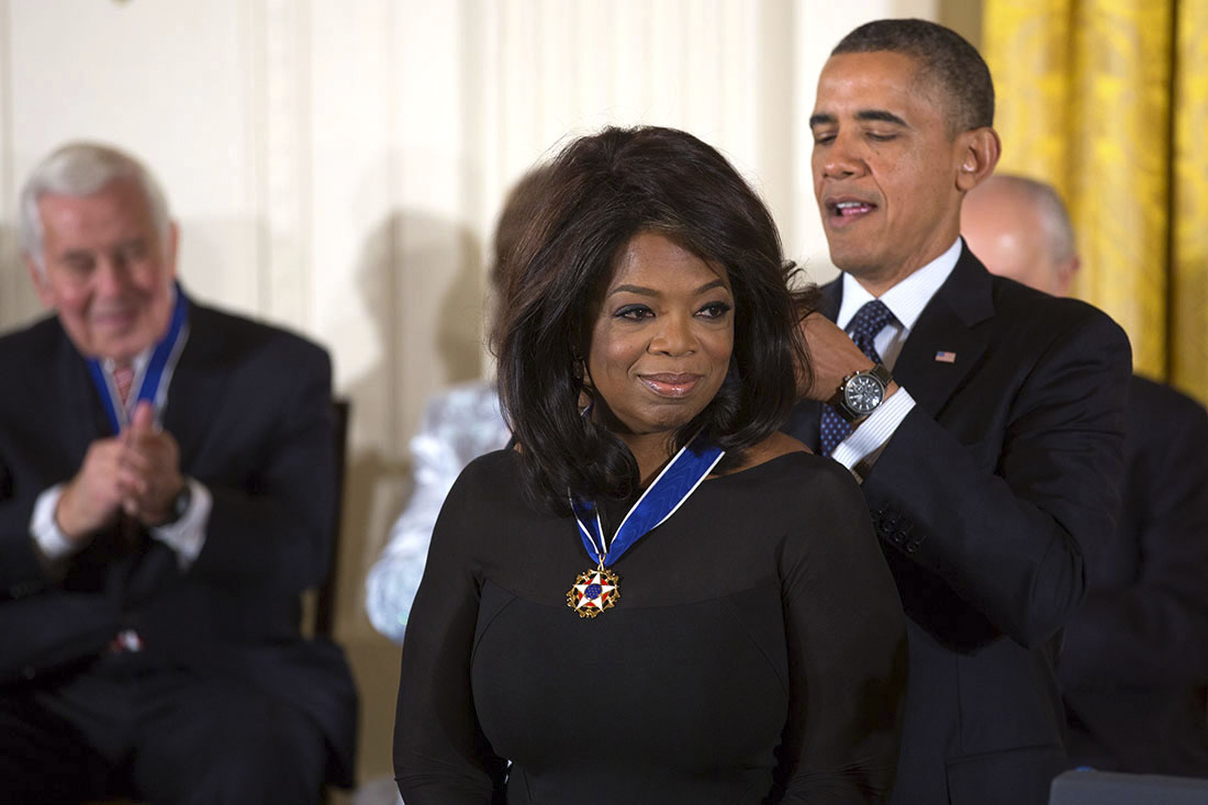 Oprah Winfrey y Barack Obama