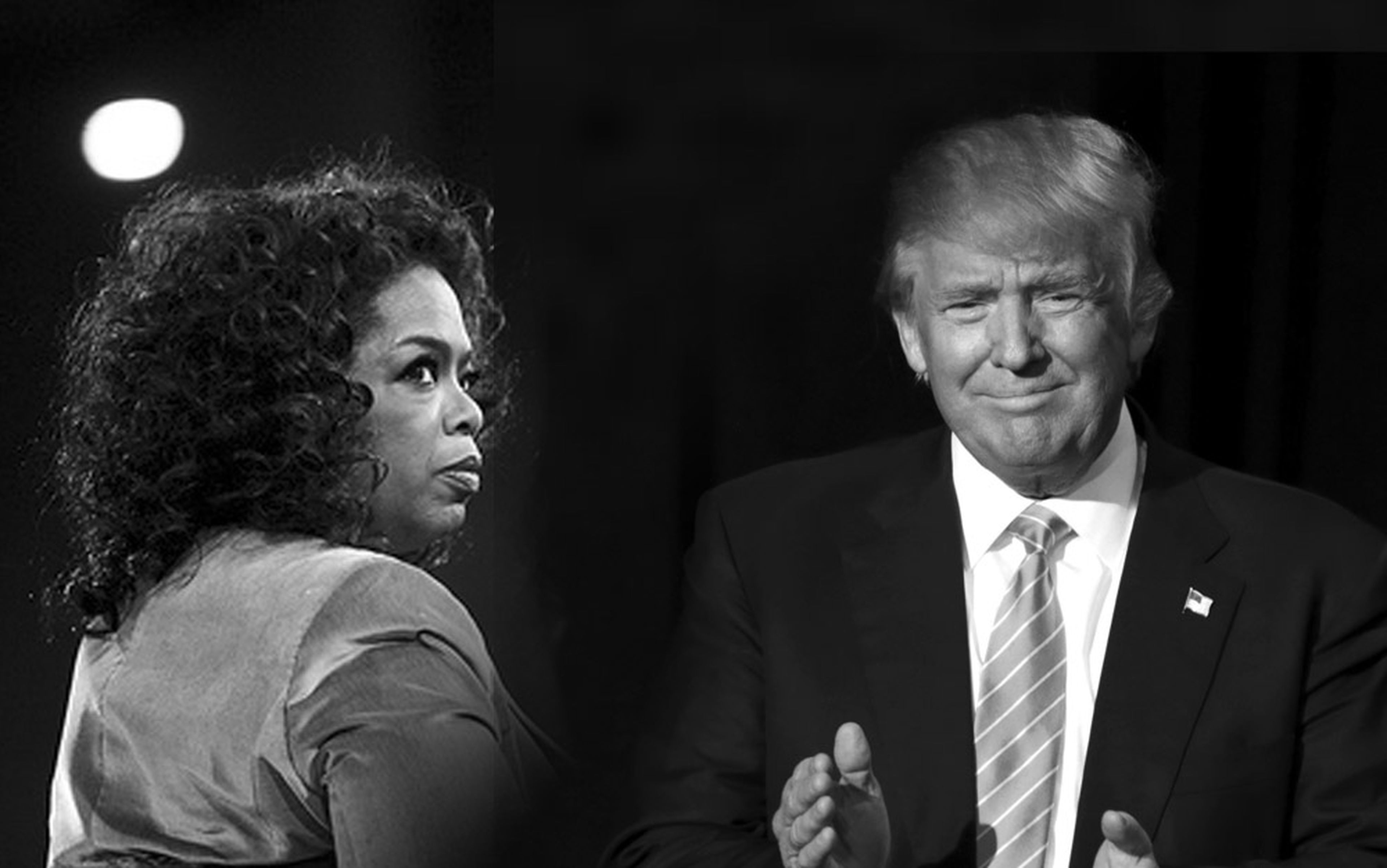 Oprah Winfrey y Donald Trump