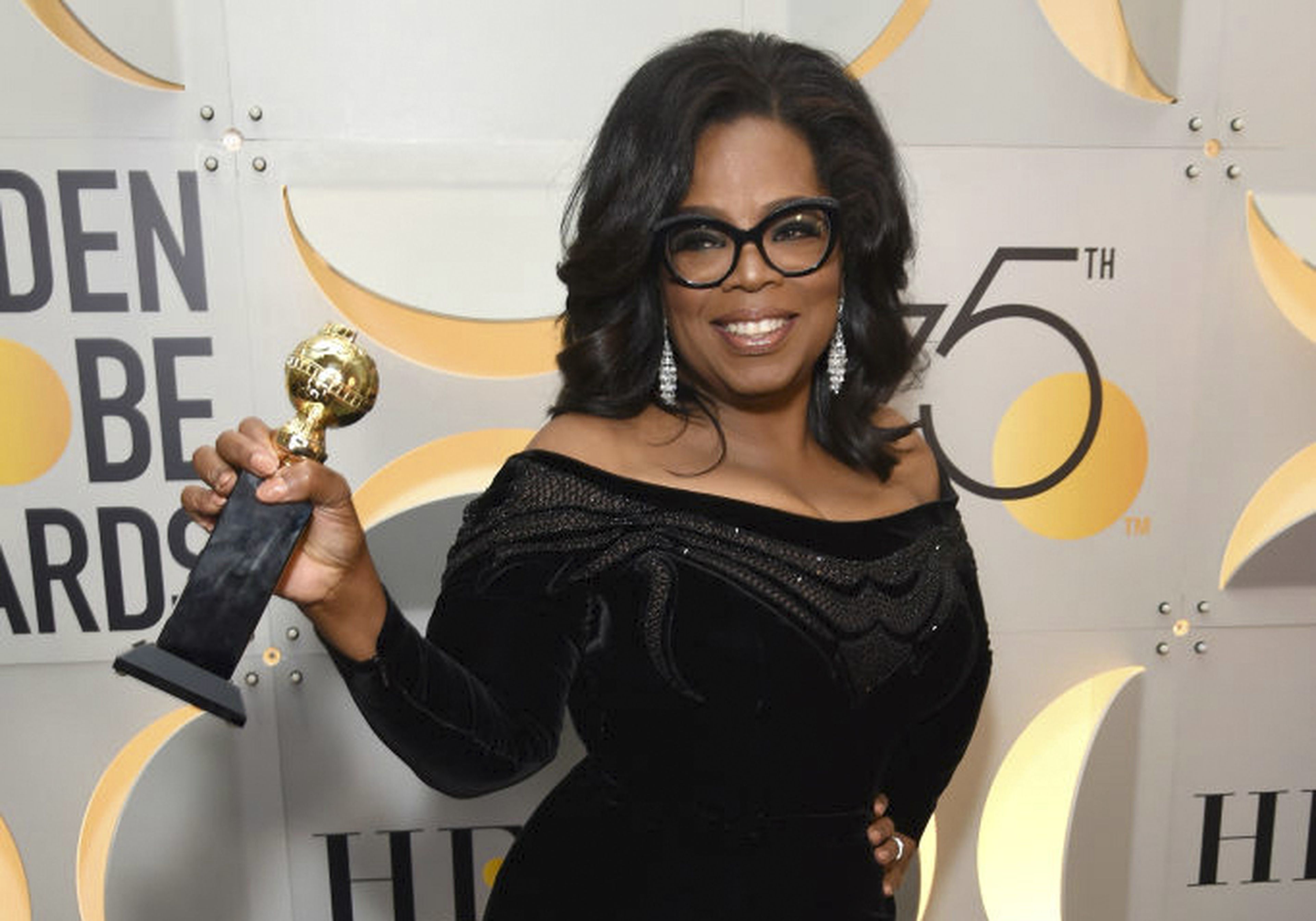 Oprah Winfrey, en los Globos de Oro