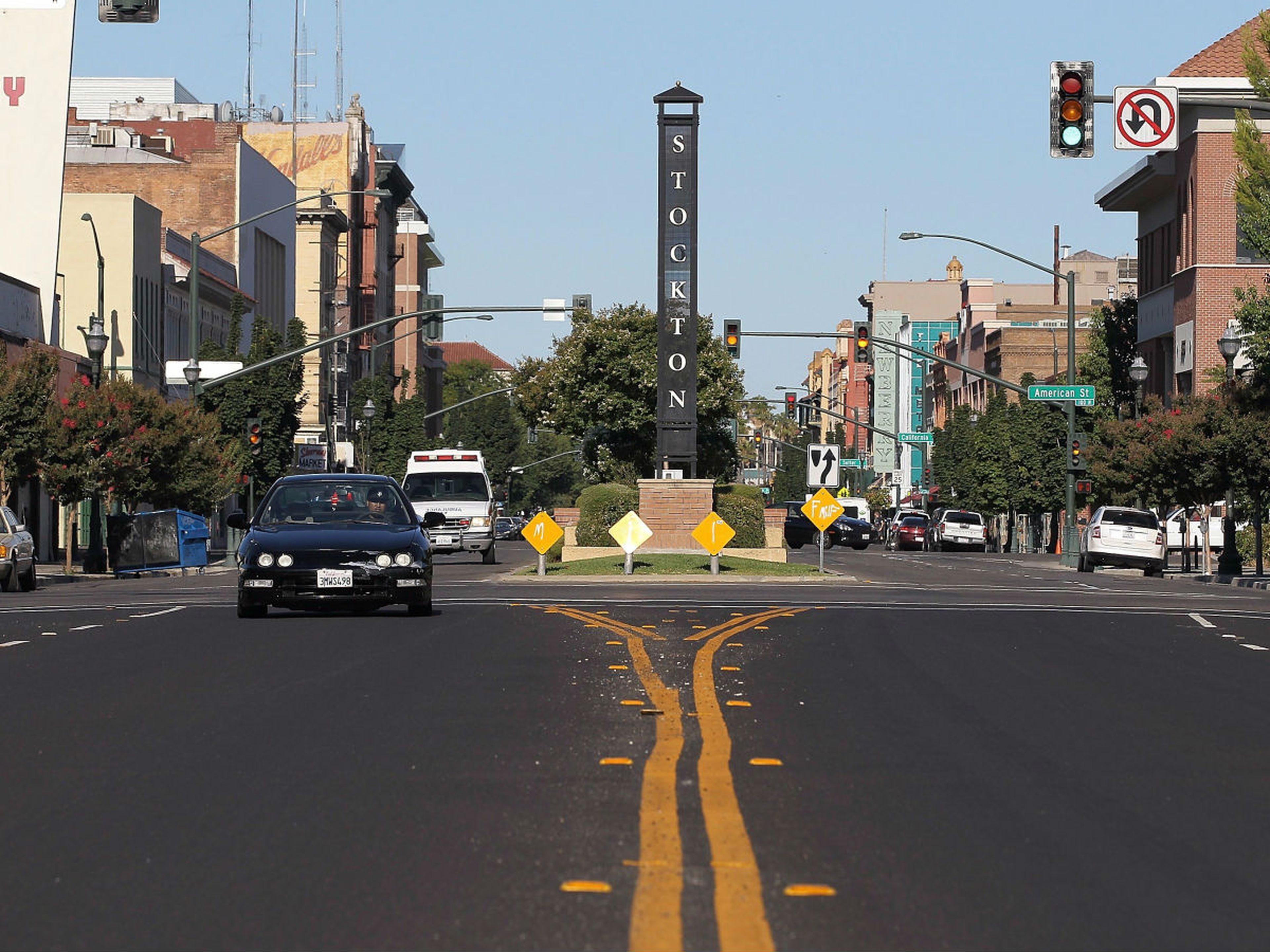 Una imagen de Stockton, en el estado de California (EE. UU.).