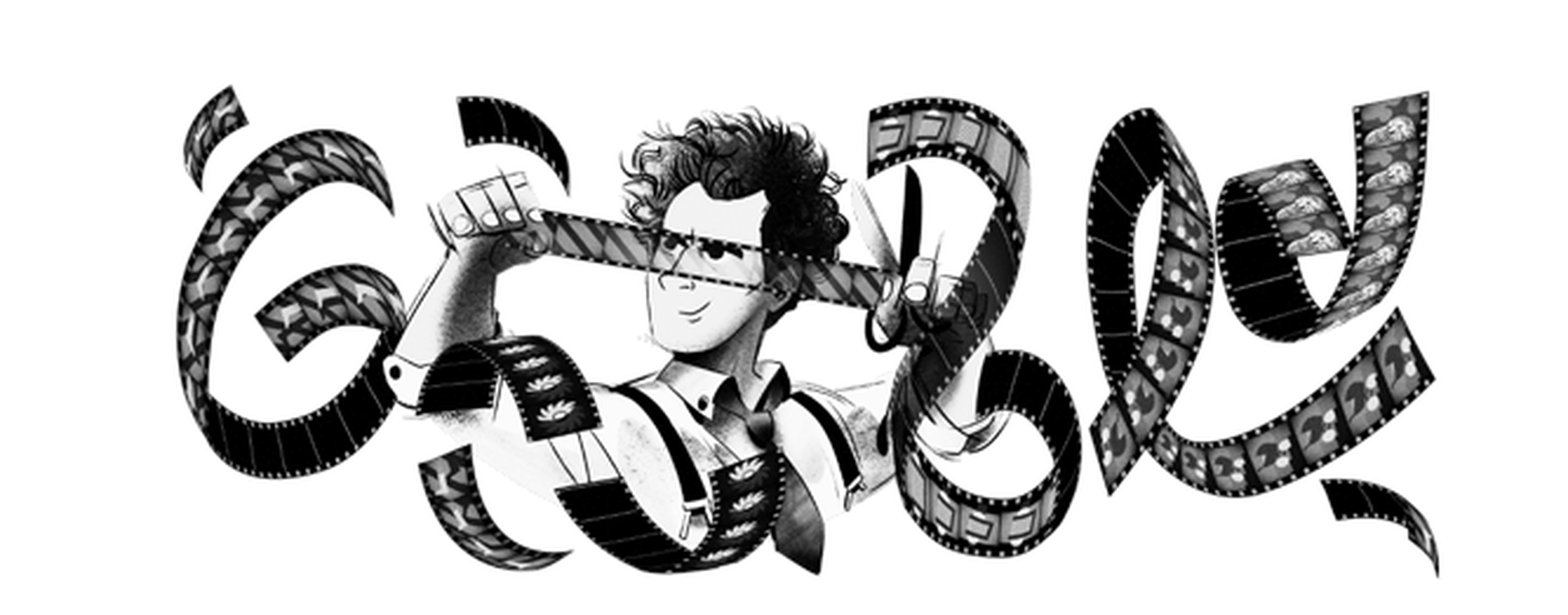 Sergei Eisenstein en el Doodle que le dedica Google.