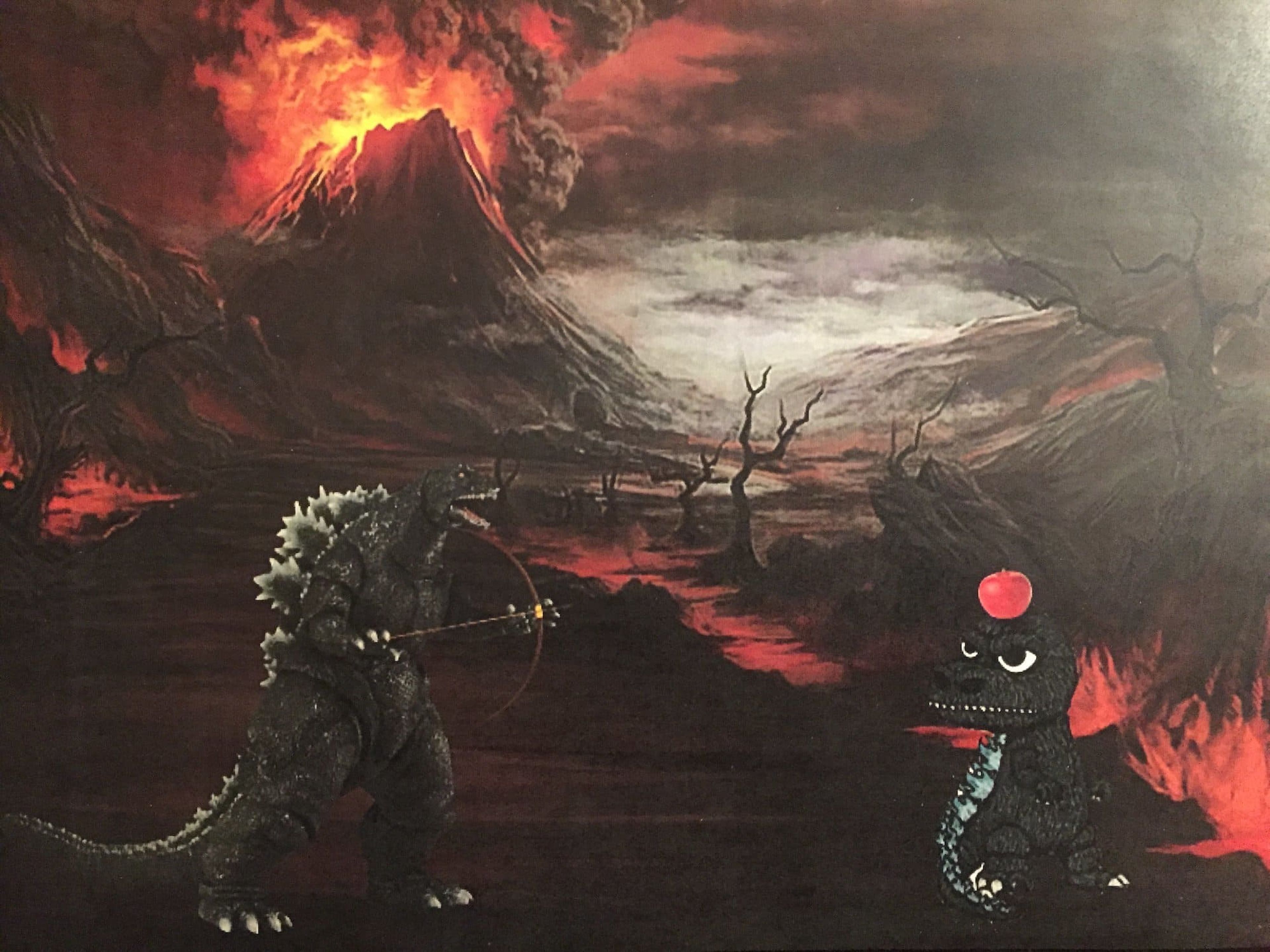 Animacion dibujo de Godzilla