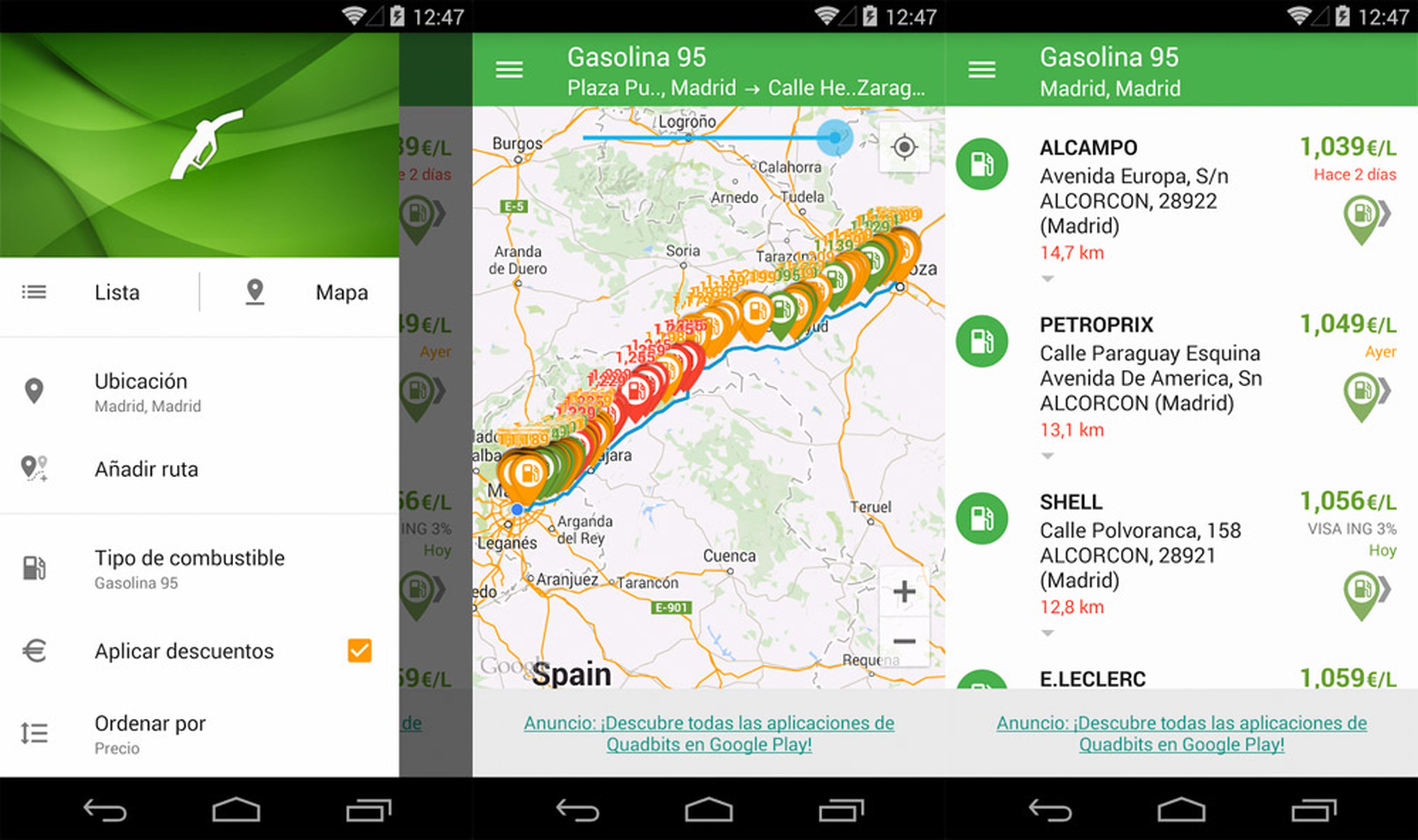 App gasolina Android