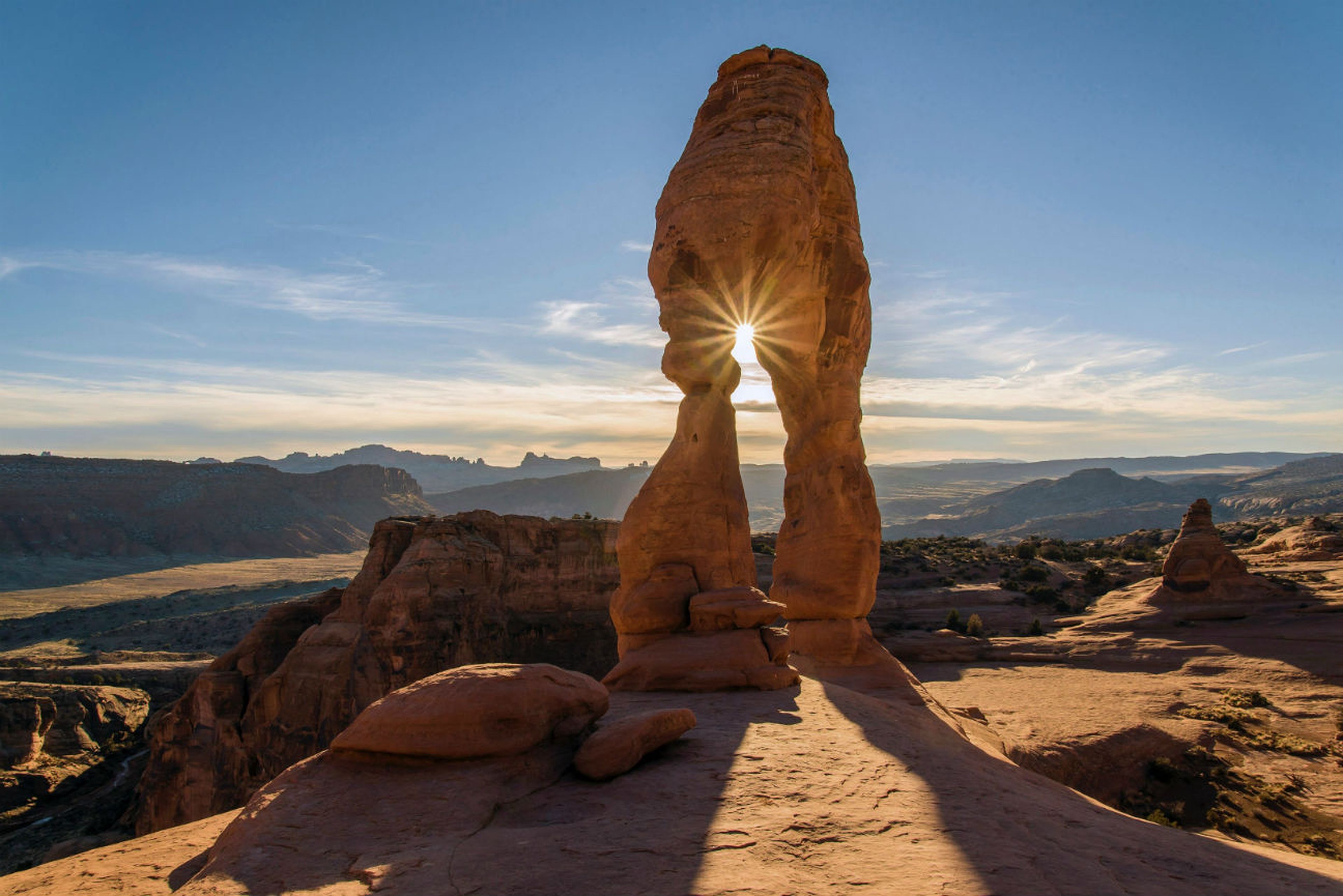 Uno de los arcos de piedra de Utah.