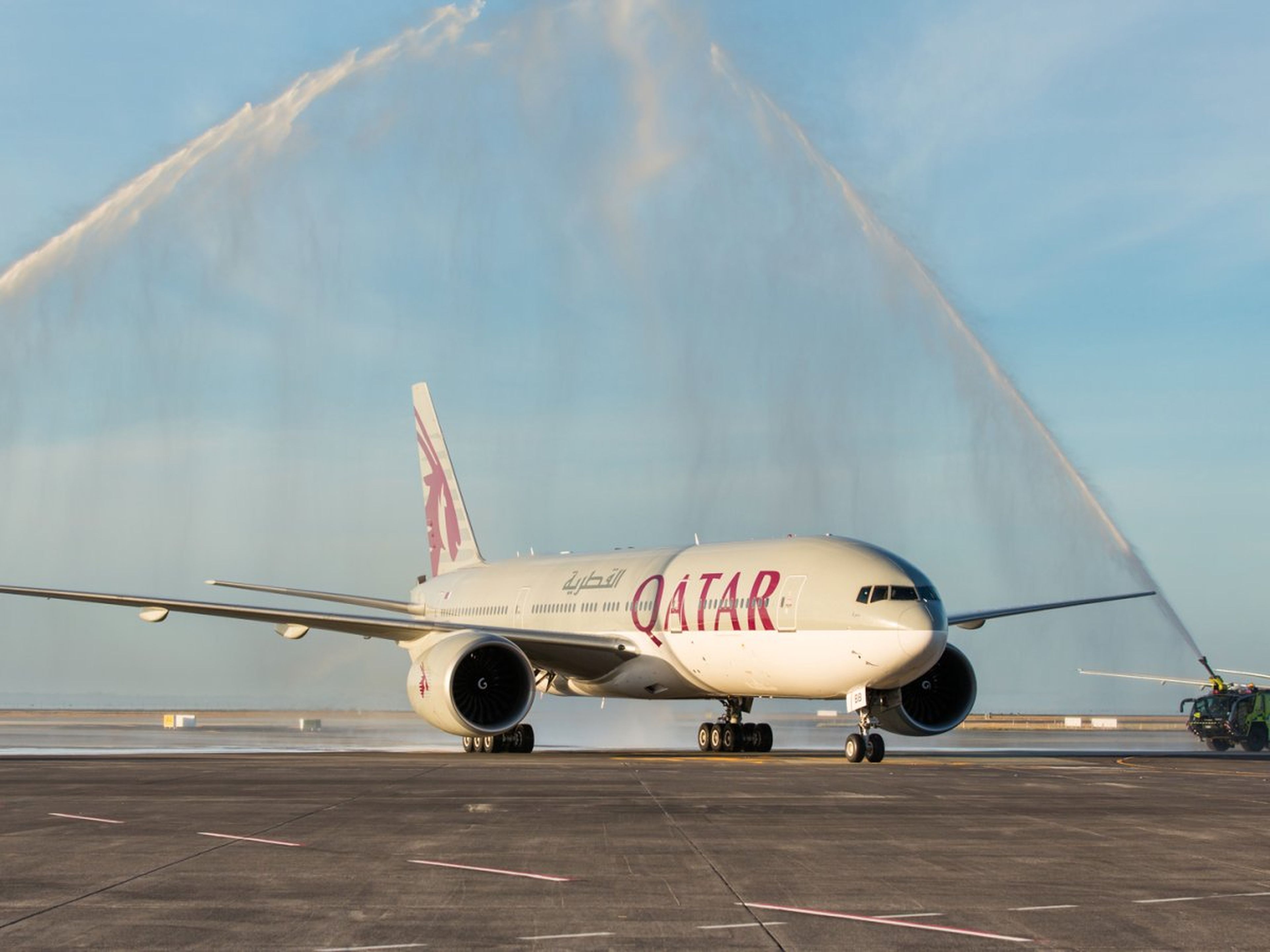 Avion vuelo de Qatar Airways