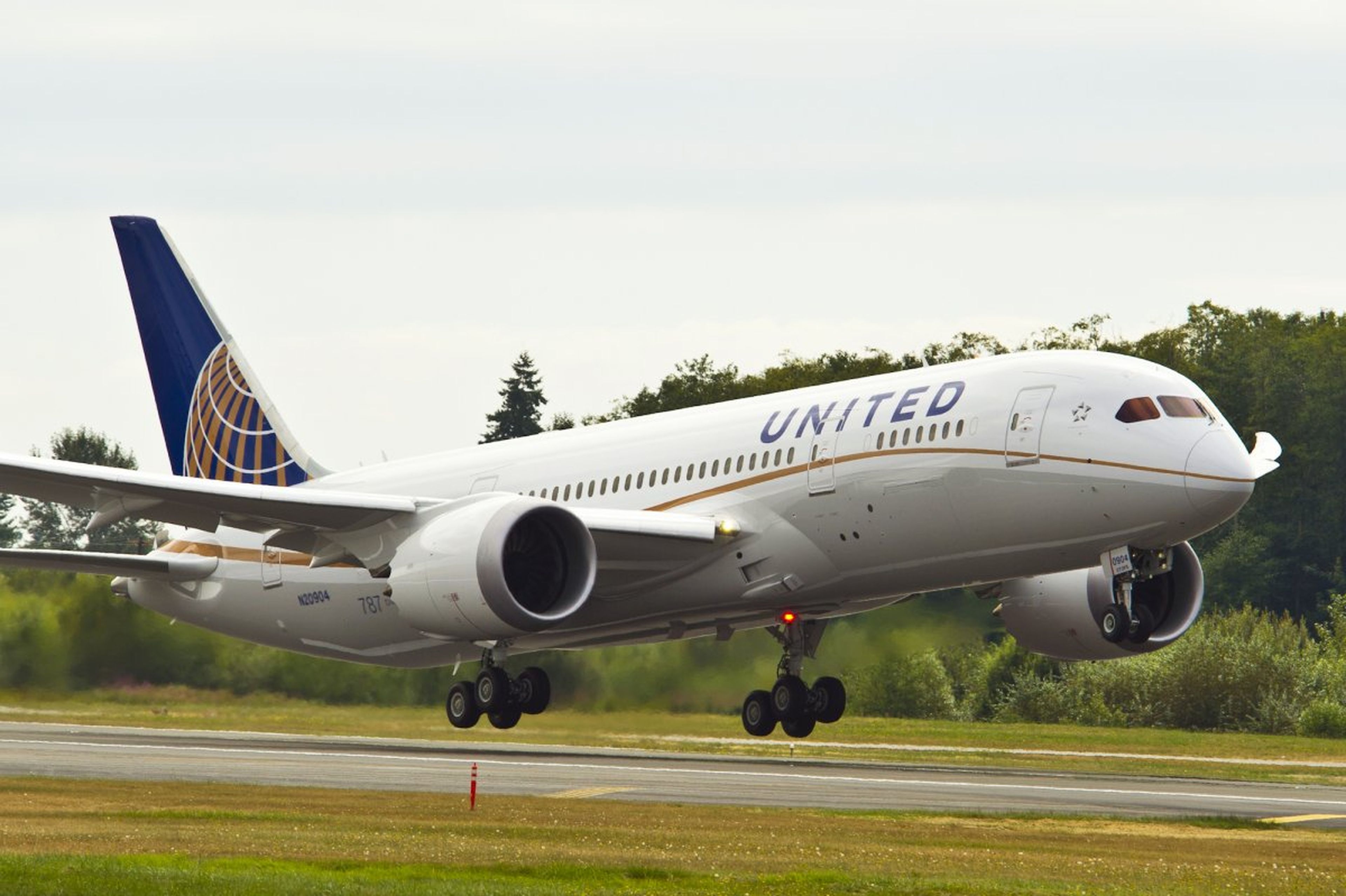 Avion vuelo de United Airlines