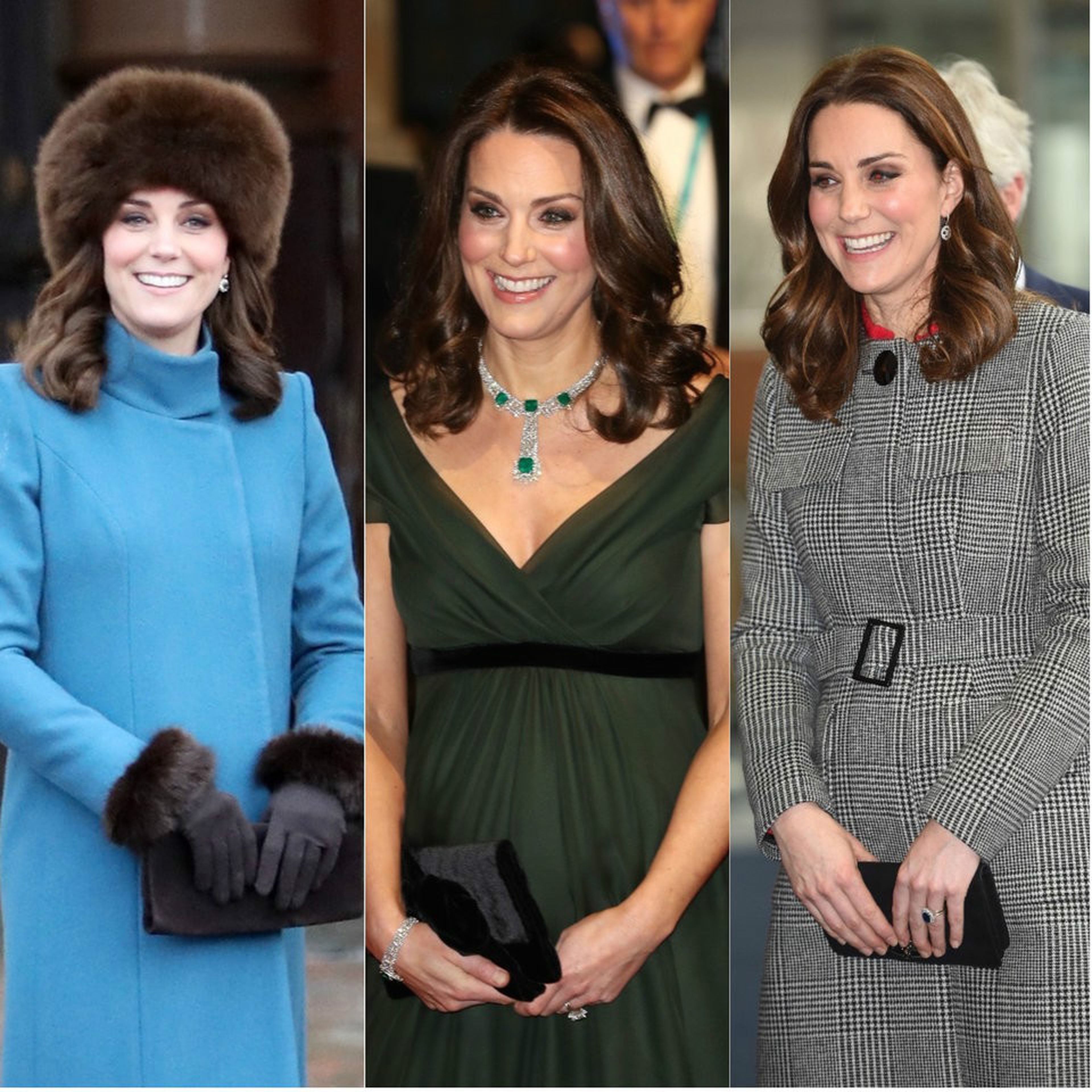Kate Middleton casi siempre opta por el bolso de mano.