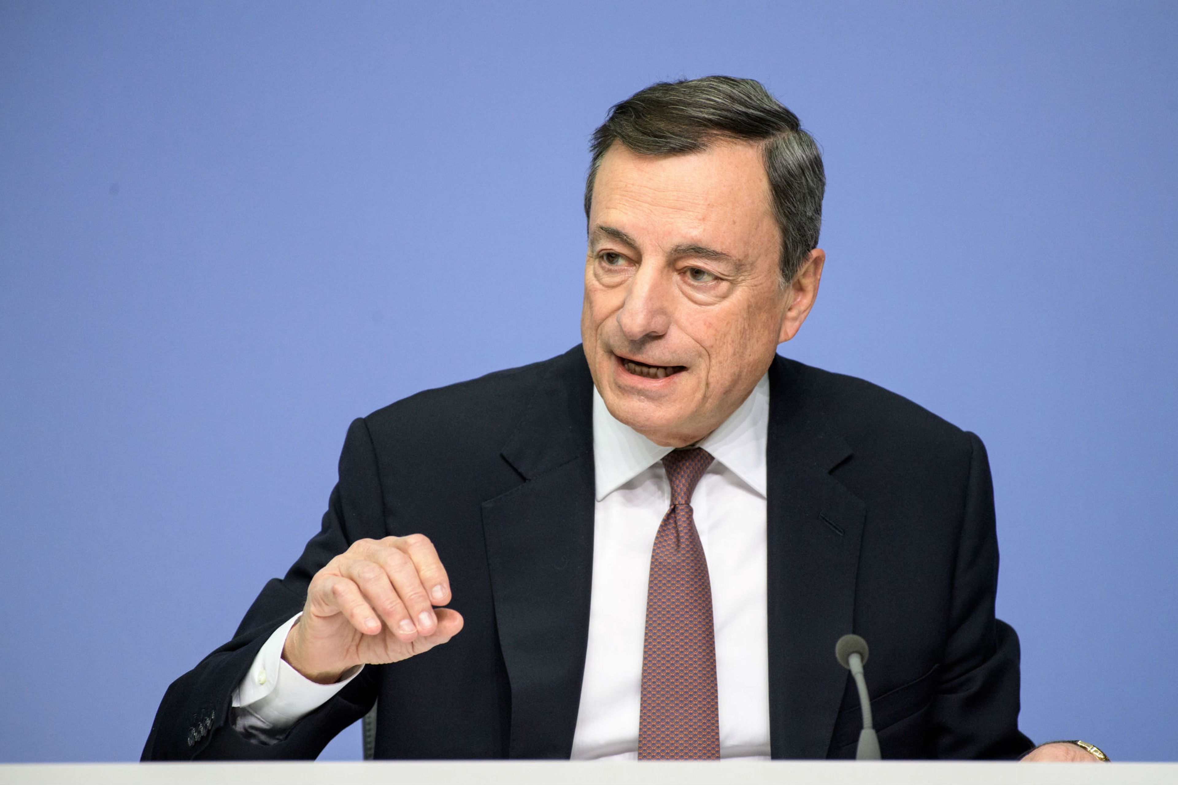 Mario Draghi, gobernador del BCE.