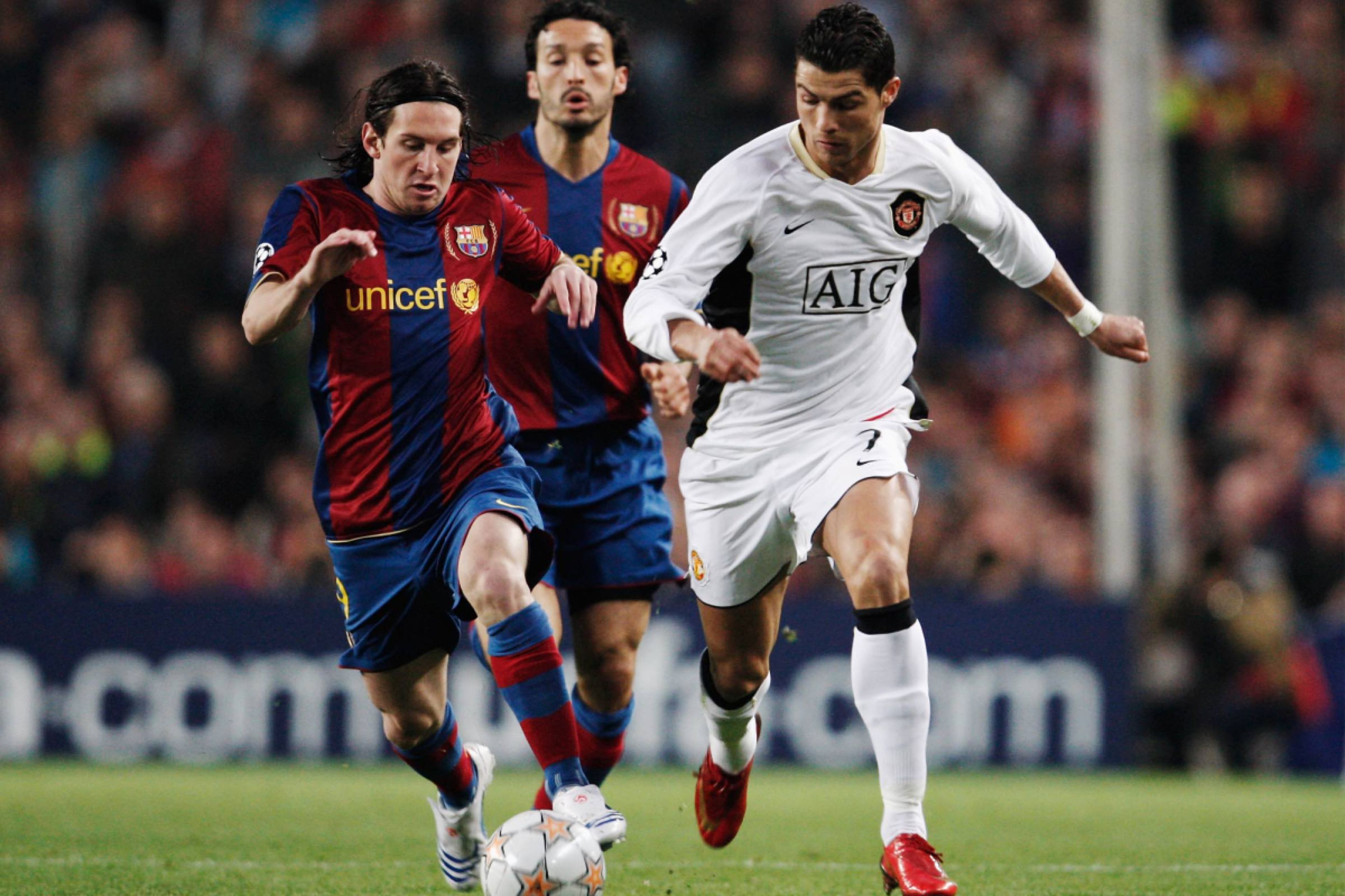 Año 2008: Cristiano todavía jugaba en el United y Messi llevaba tres temporadas en el Barcelona y ya era su máxima estrella.