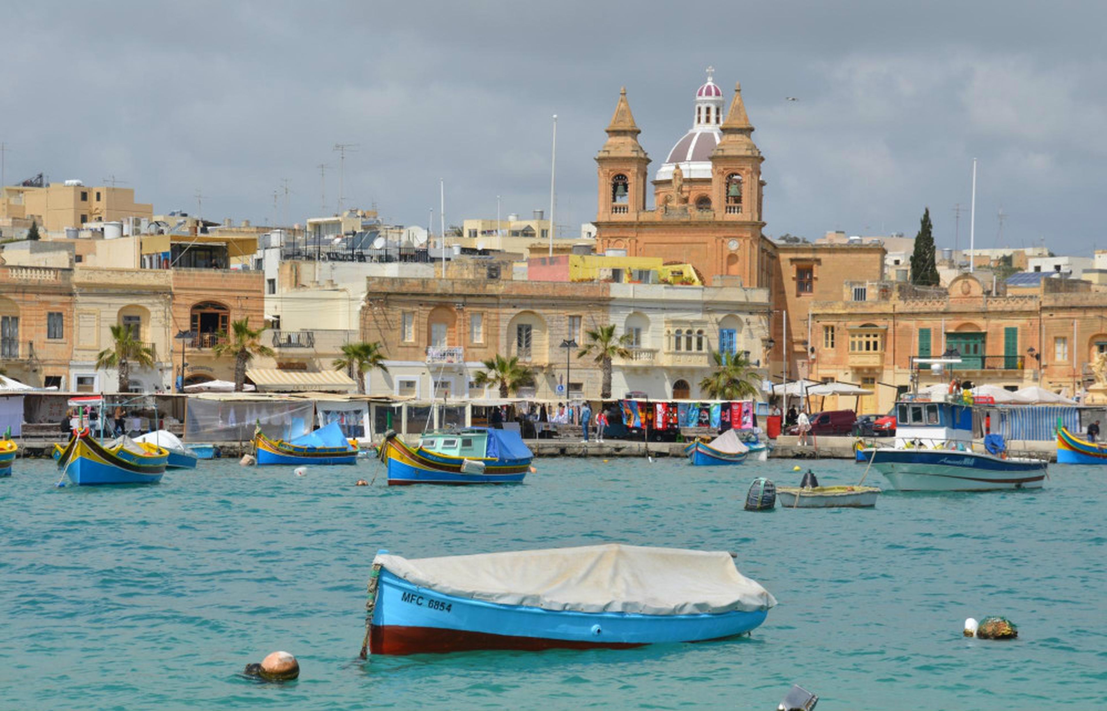 Puerto de Marsaxlokk, en Malta.