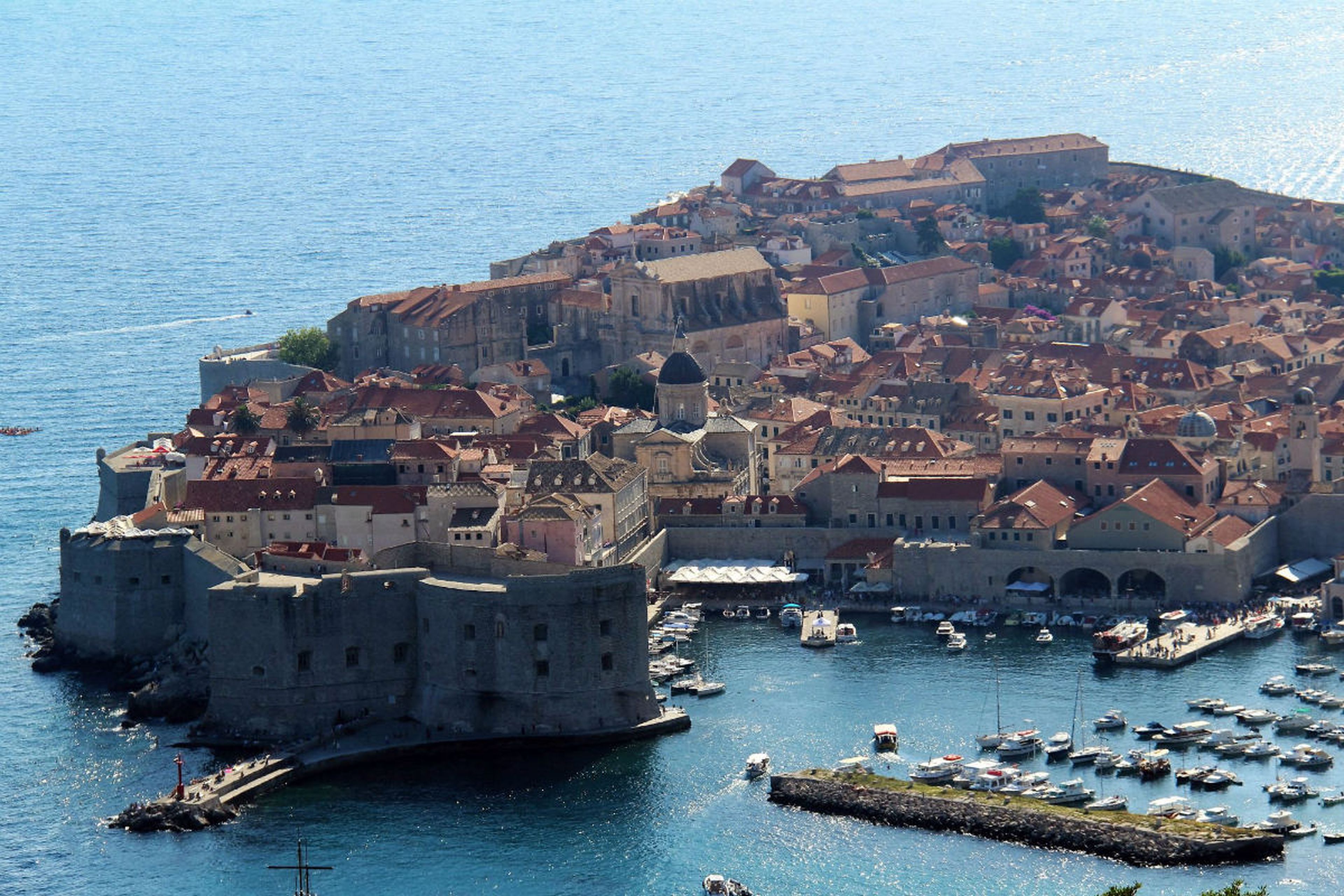 Una vista de Dubrovnik, Croacia.