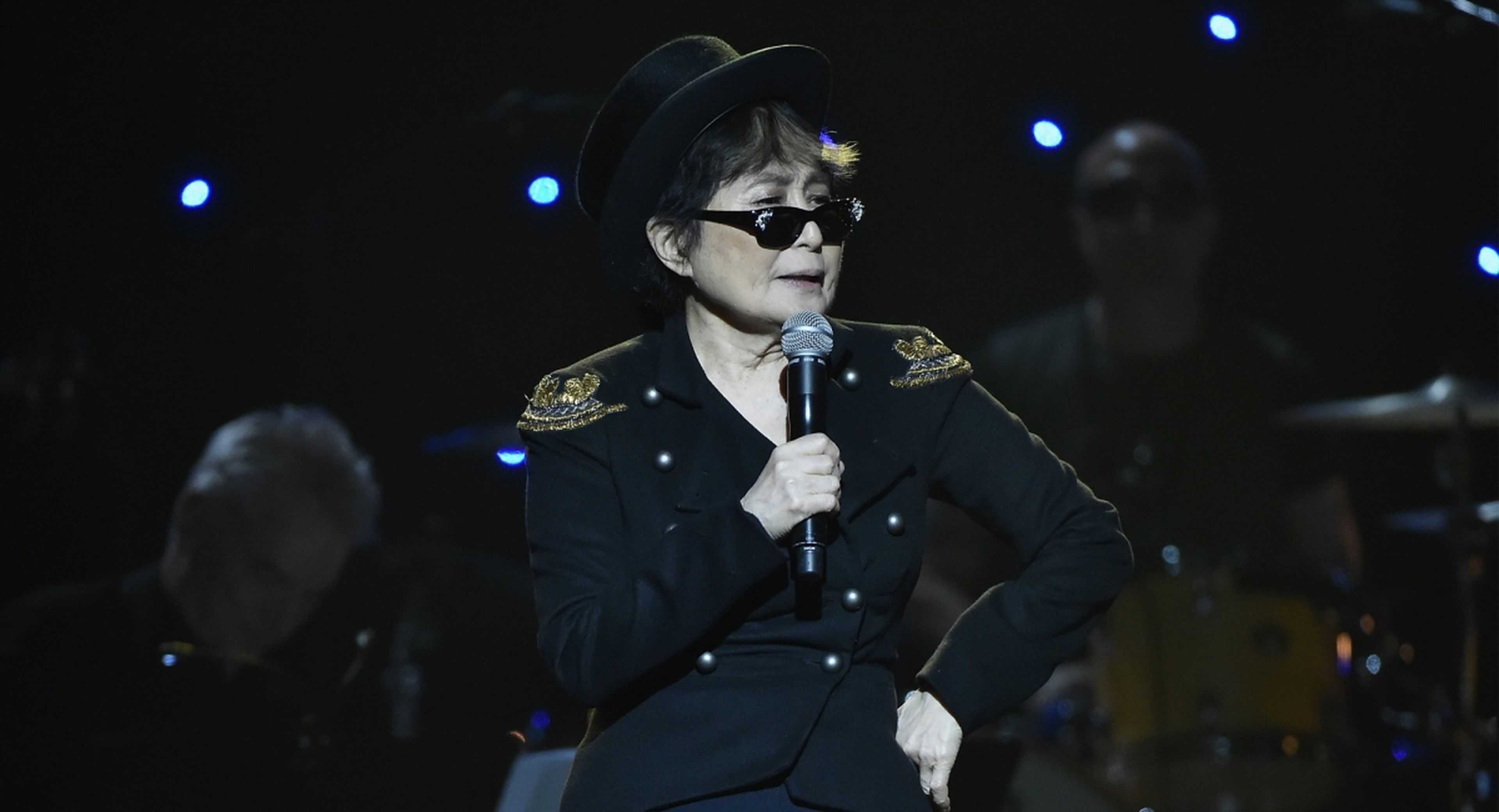Yoko Ono en el concierto del 75 cumpleaños de John Lennon en 2015, en Nueva York.