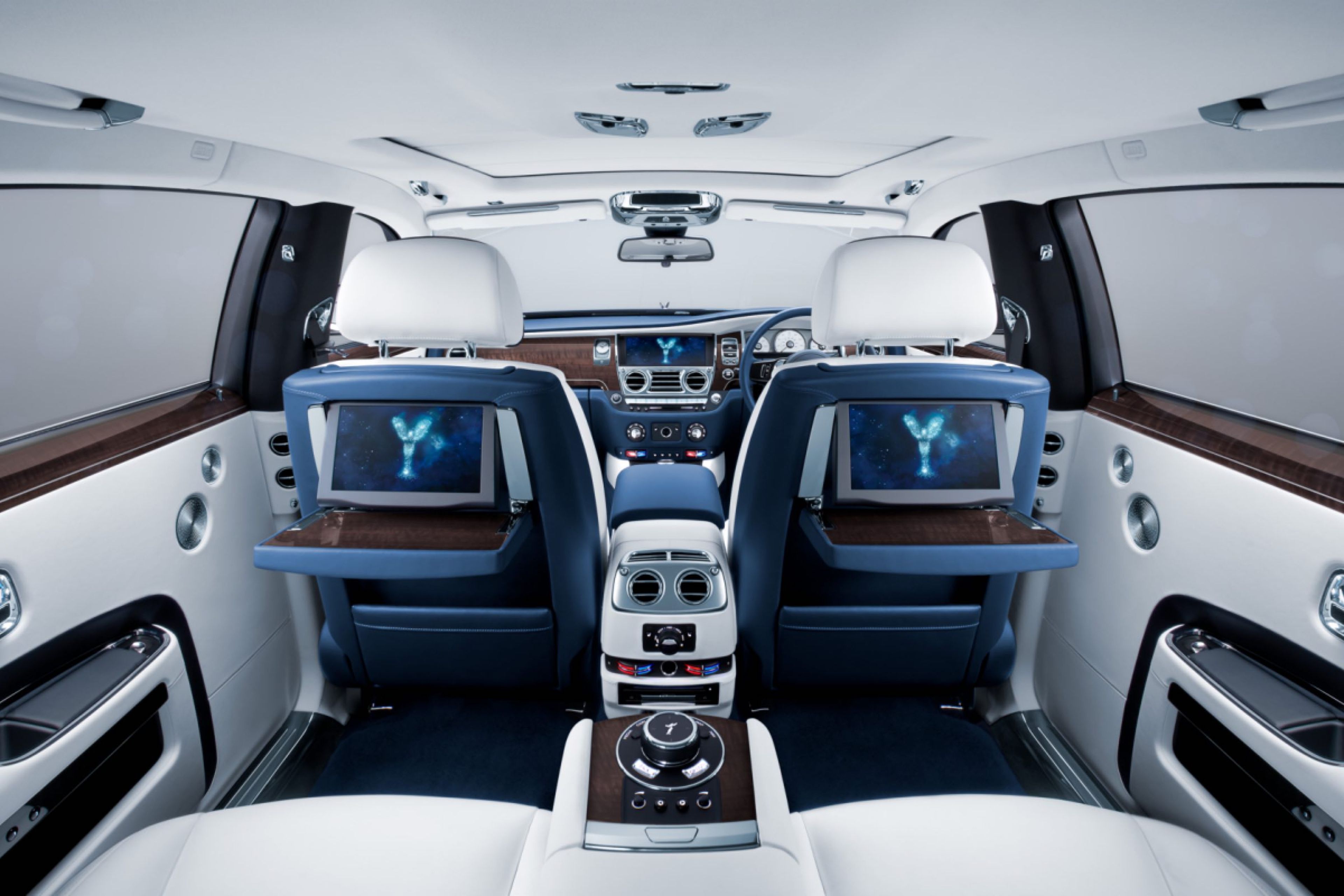 Rolls-Royce Phantom Extended Wheelbase, asientos traseros.