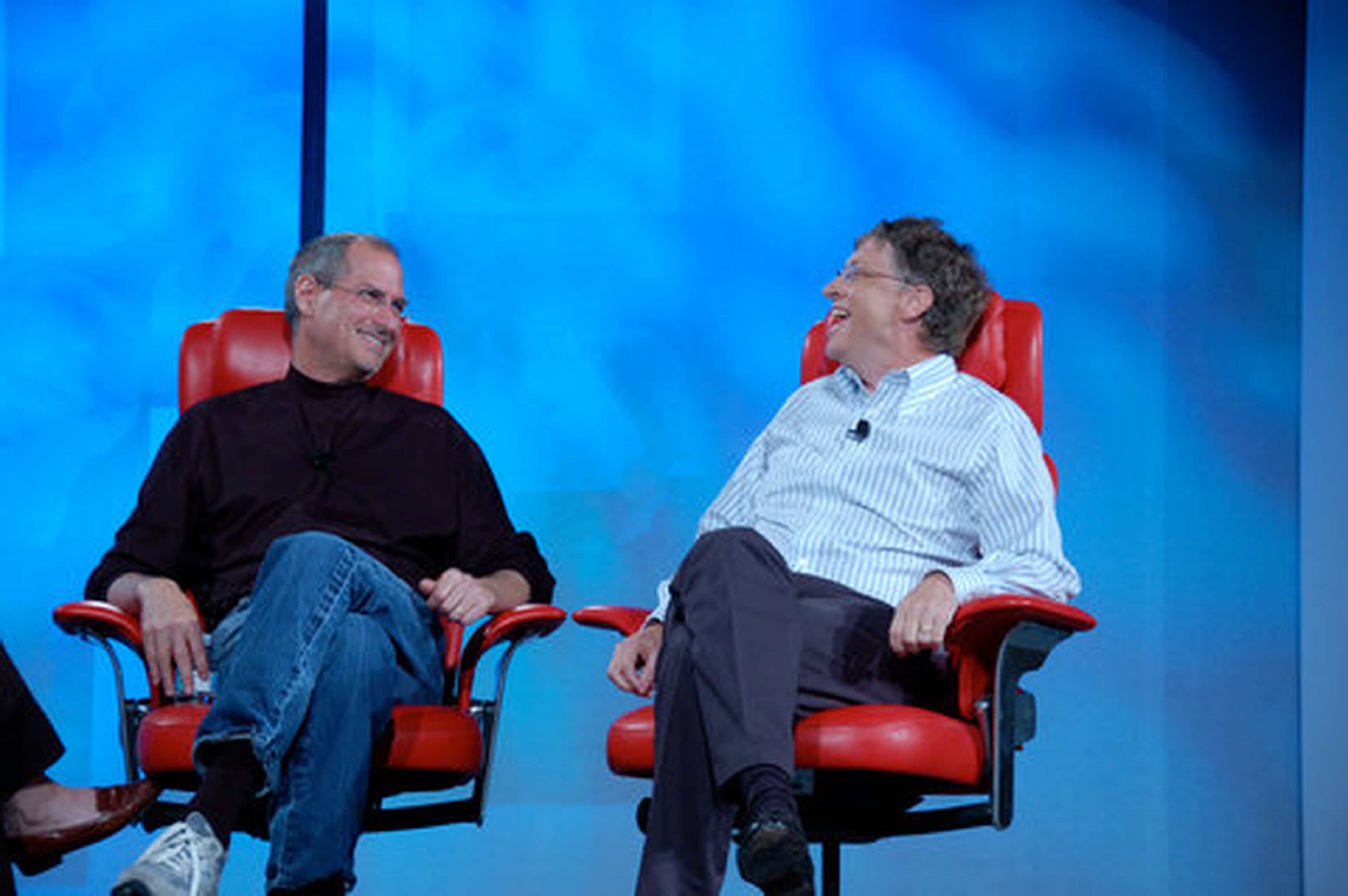 Steve Jobs y Bill Gates en 2007.