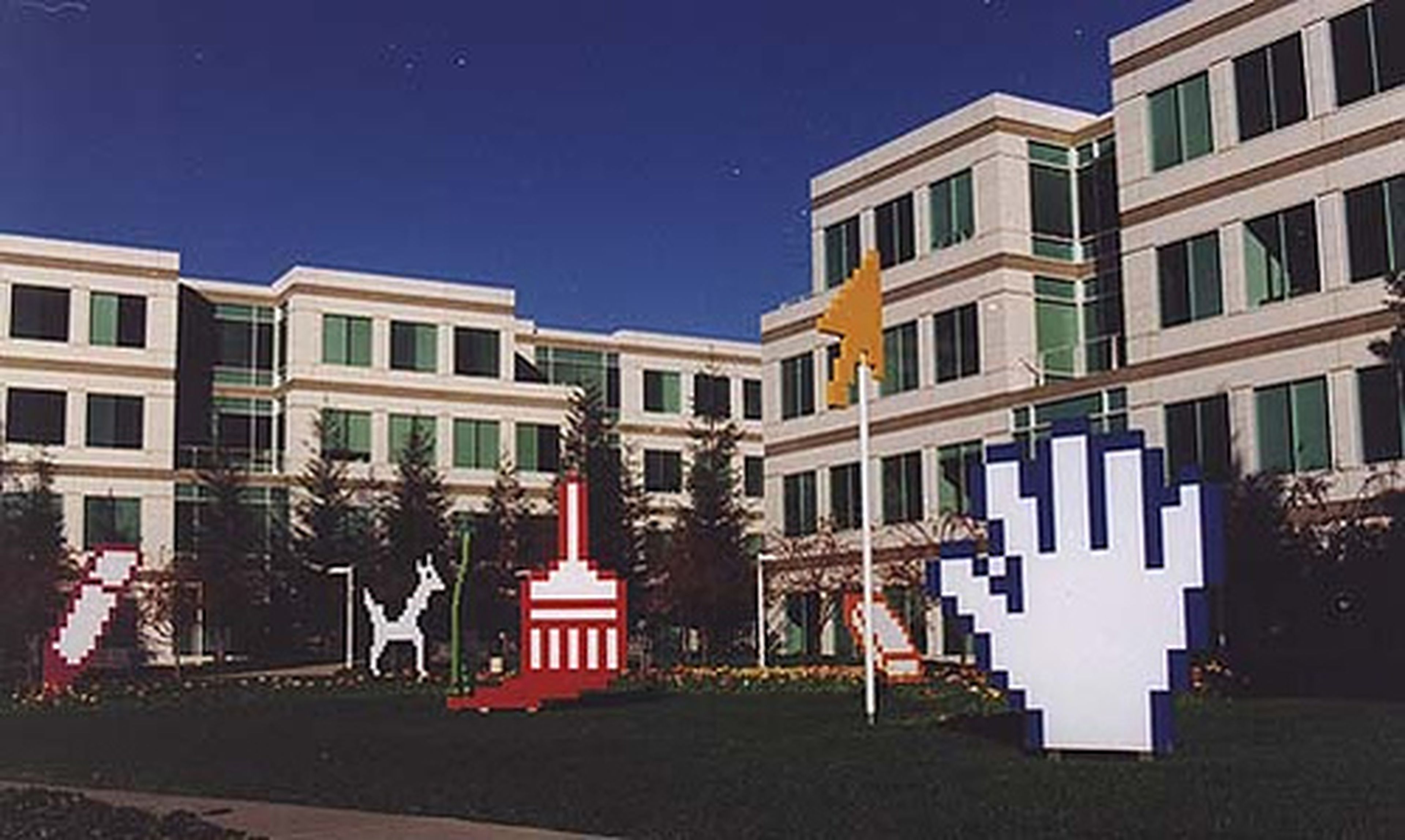 Campus de Microsoft en los 90