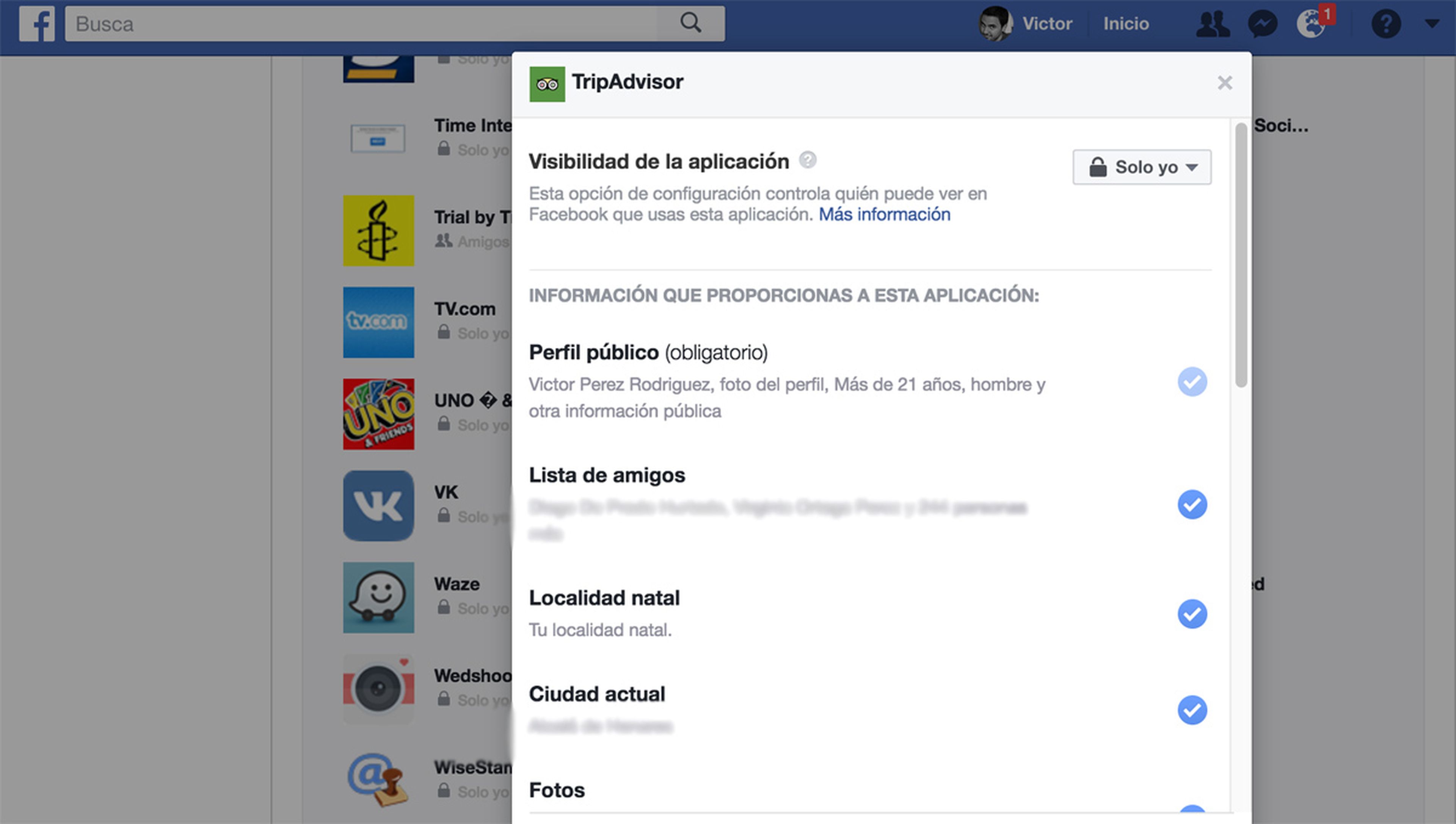 Facebook Tripadvisor