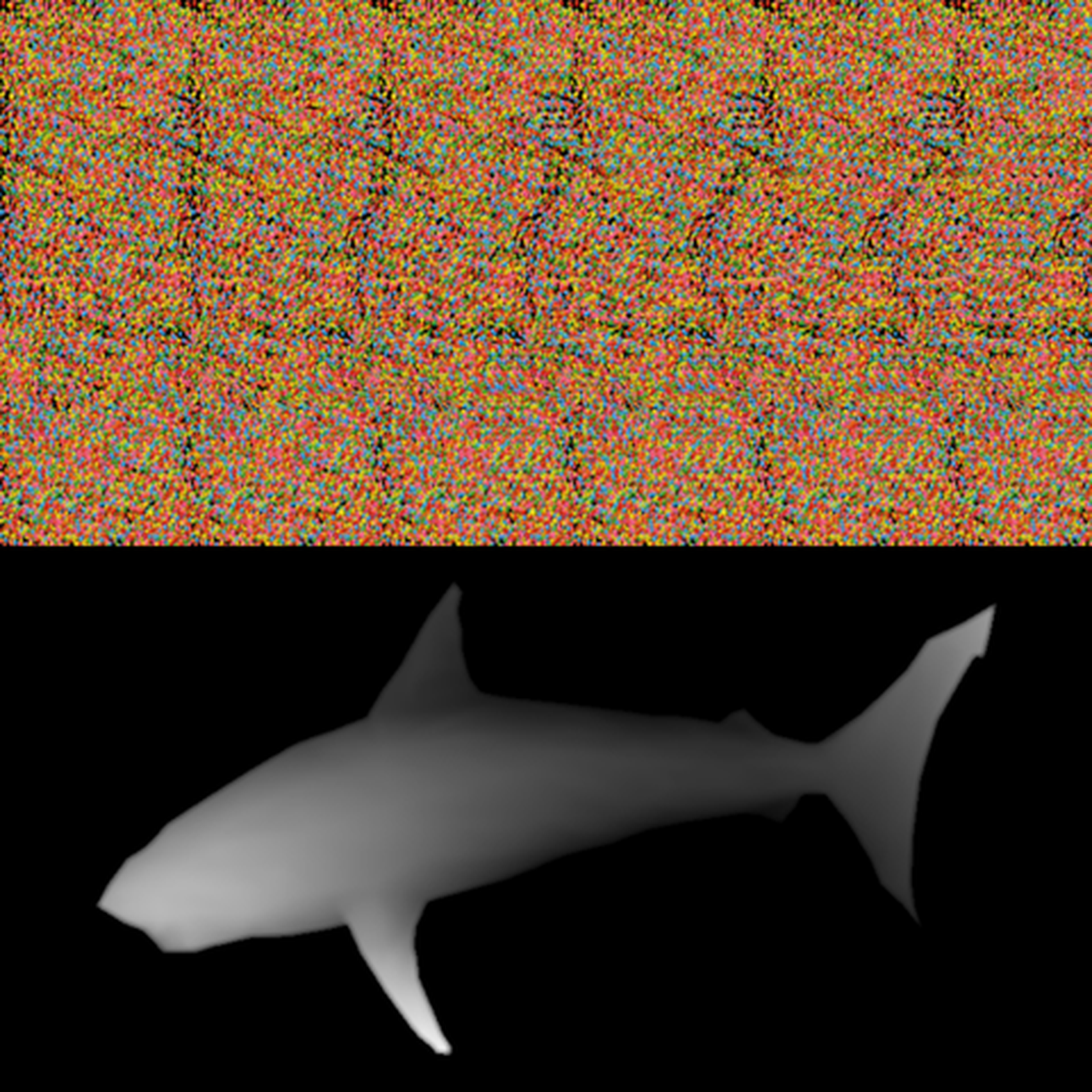 ¿Puedes ver el tiburón de la foto?