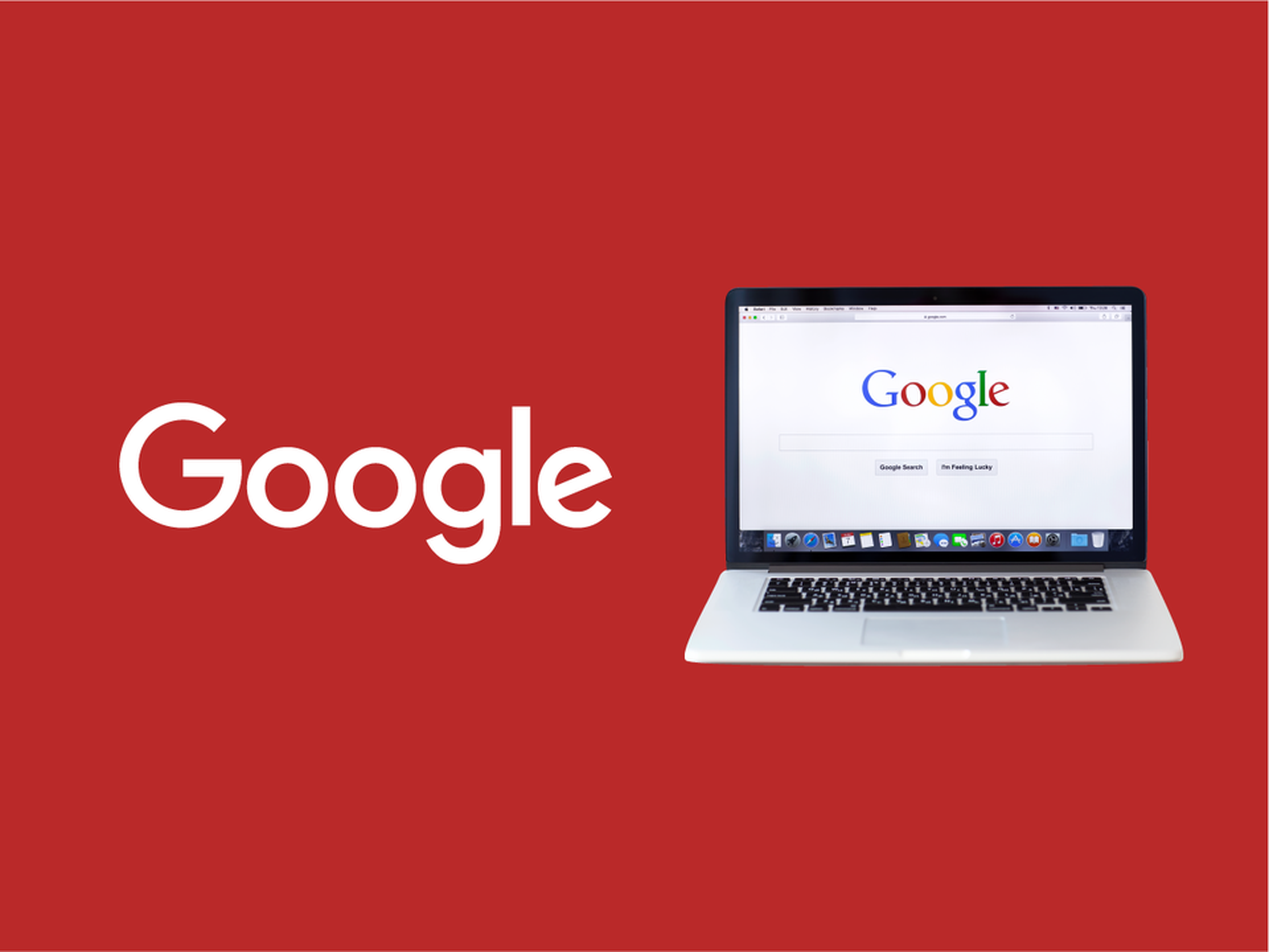 Logo de Google junto a portatil