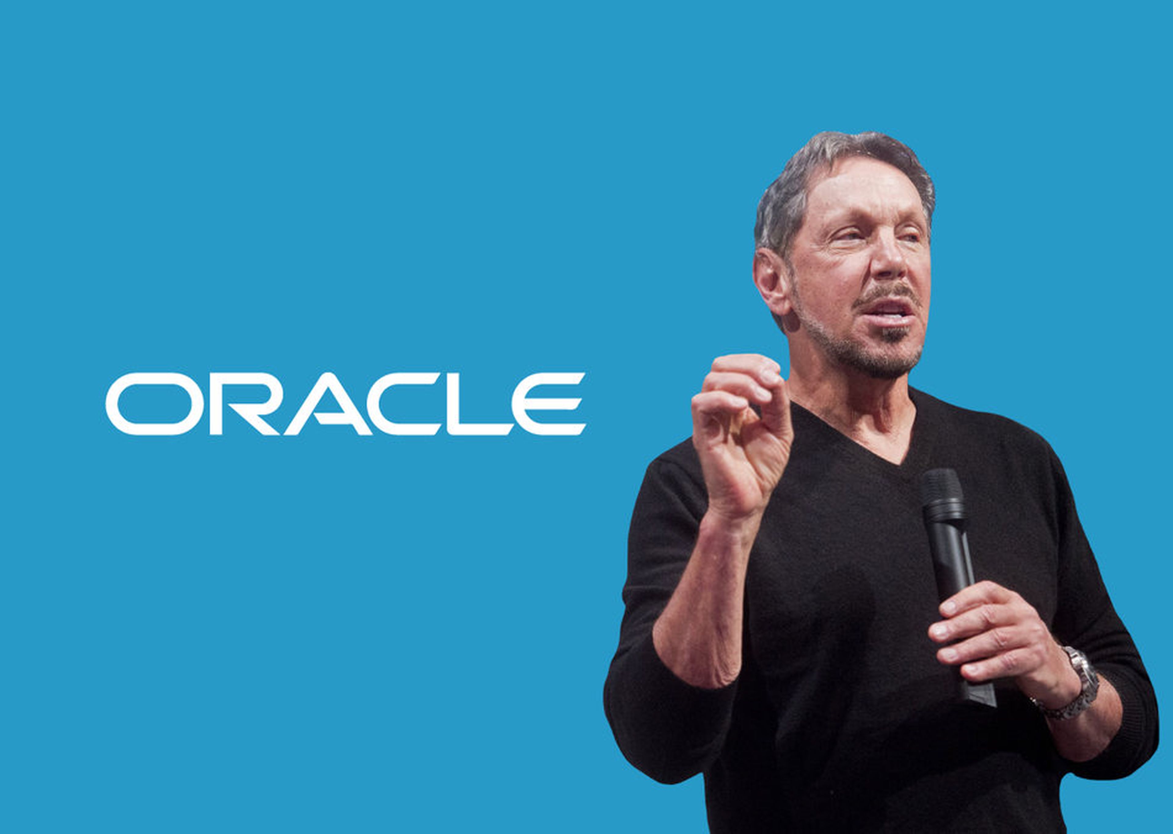 Logo de Oracle junto a CEO