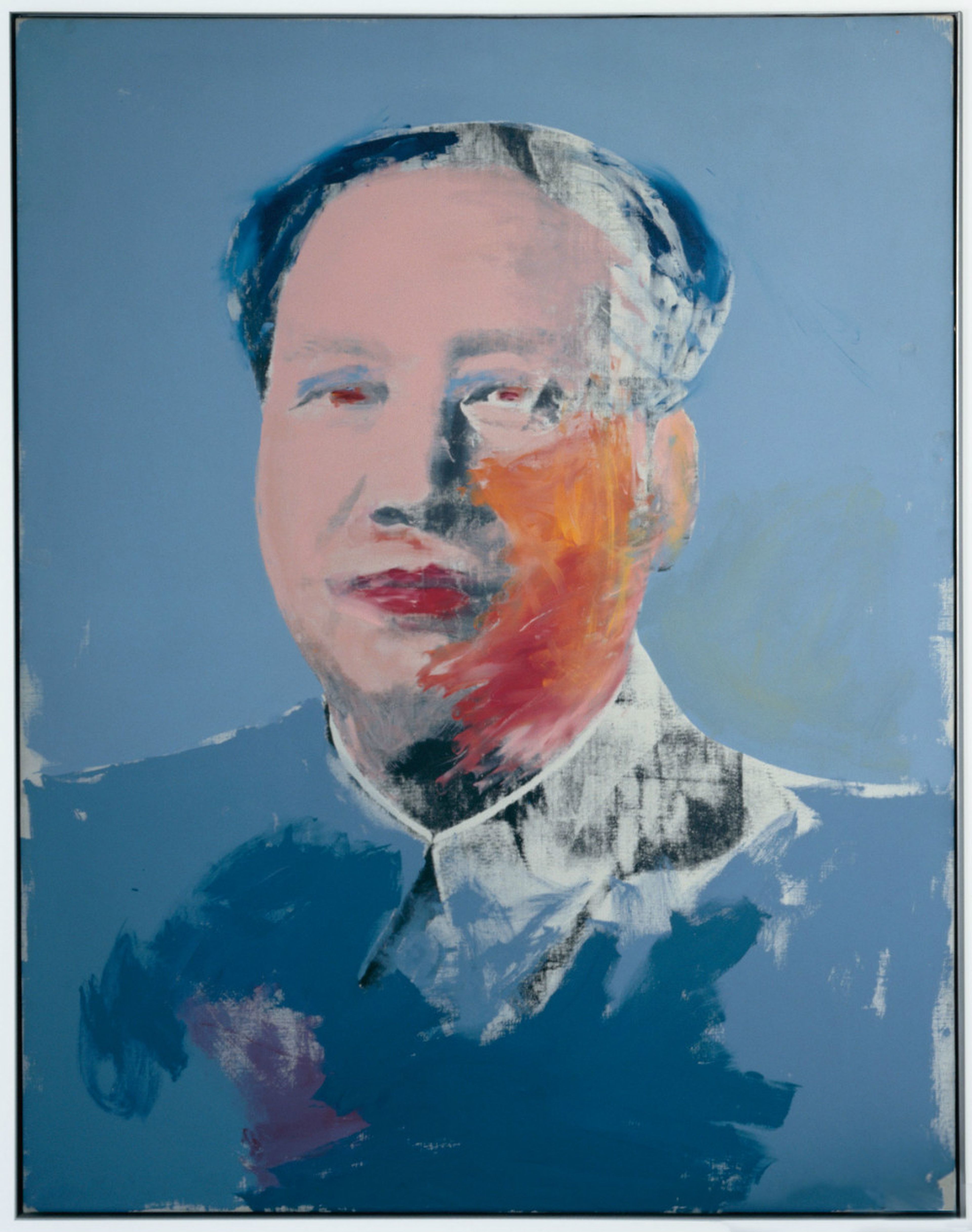 Warhol seleccionó una única imagen del líder comunista chino Mao Zedong, aprovechando la polémica mediática que rodeó la visita a China del presidente Richard Nixon en febrero de 1972.