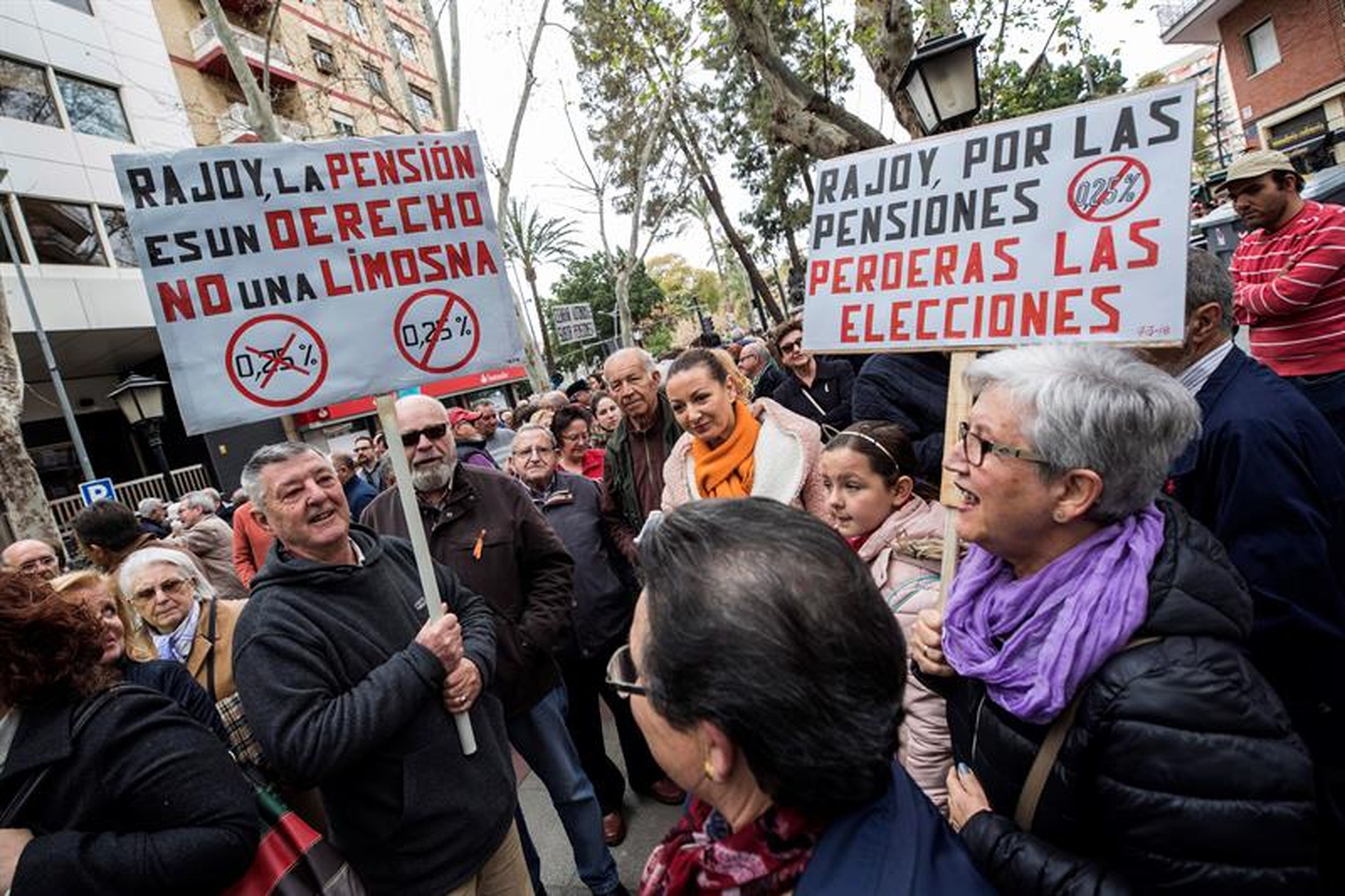 Pensionistas en Murcia