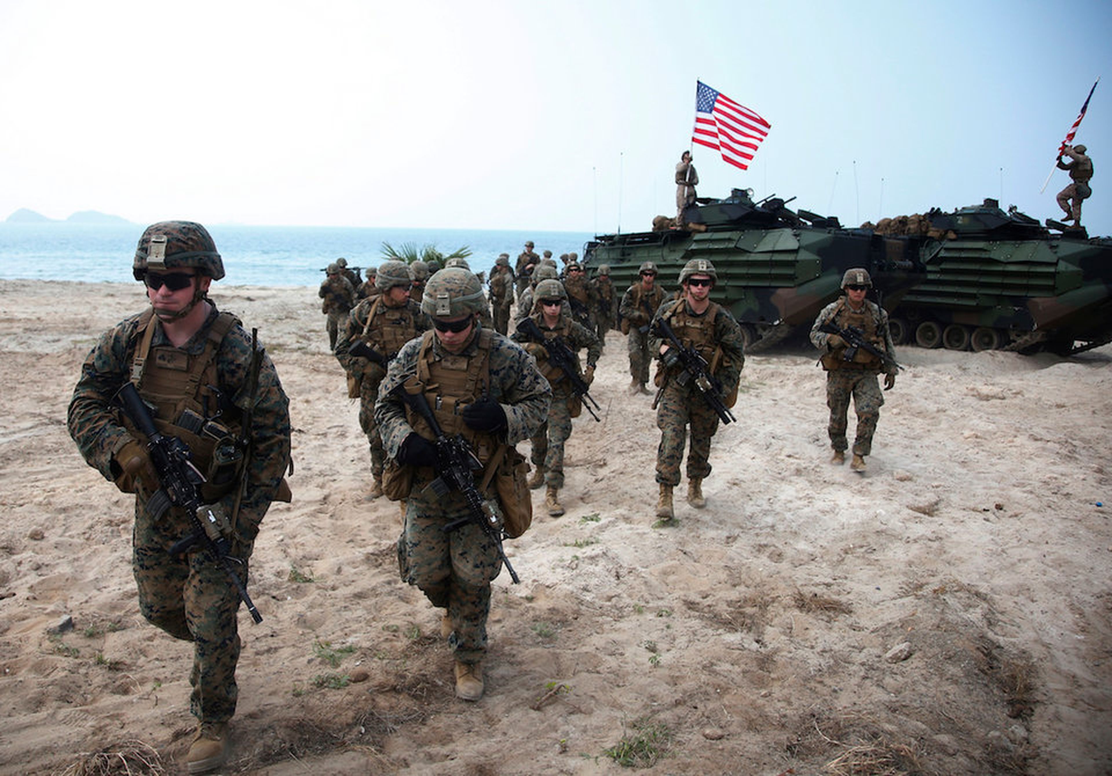 Los Marines de los EE. UU. en el este de Tailandia, el 17 de febrero de 2018.
