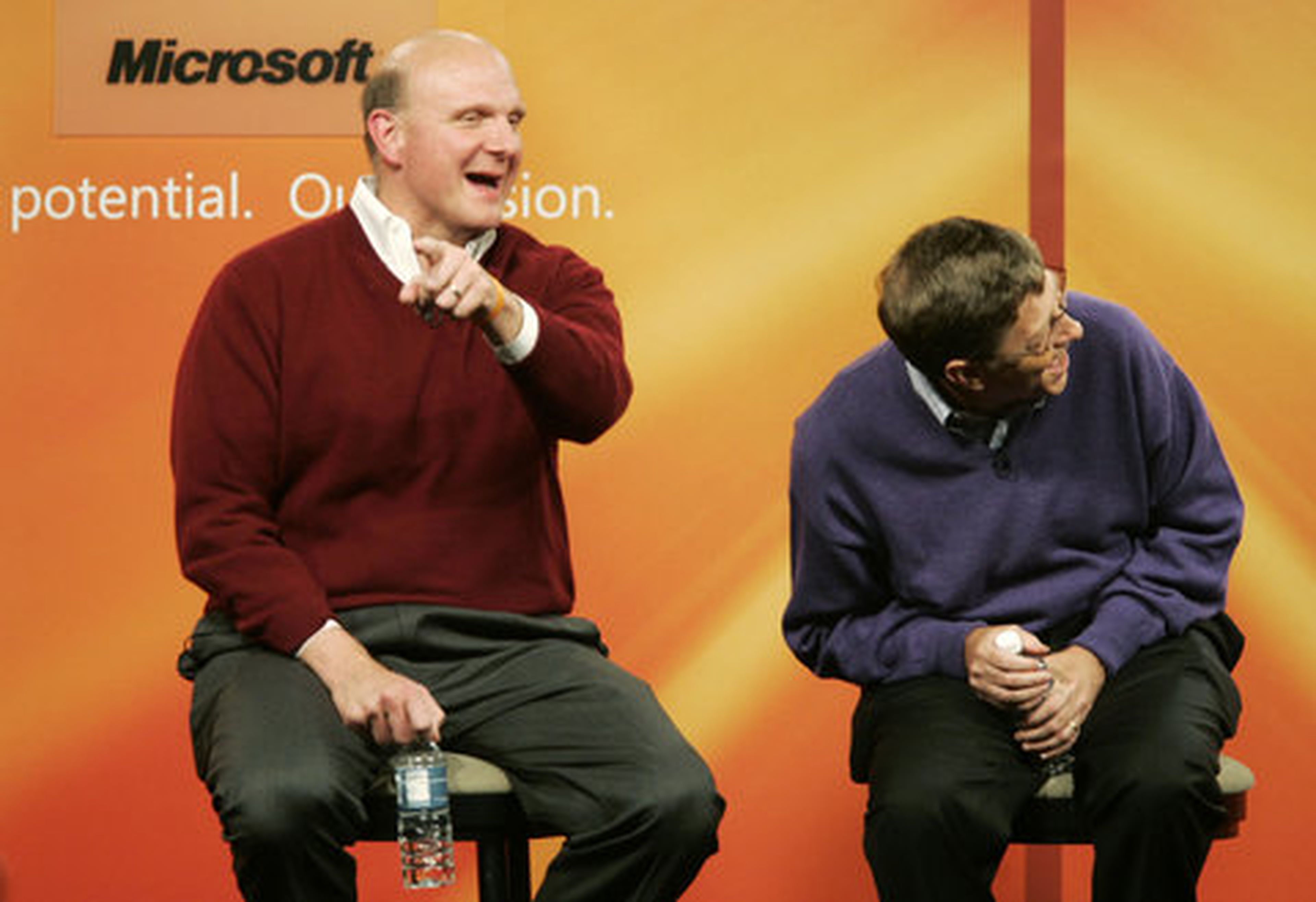 Steve Ballmer y Bill Gates