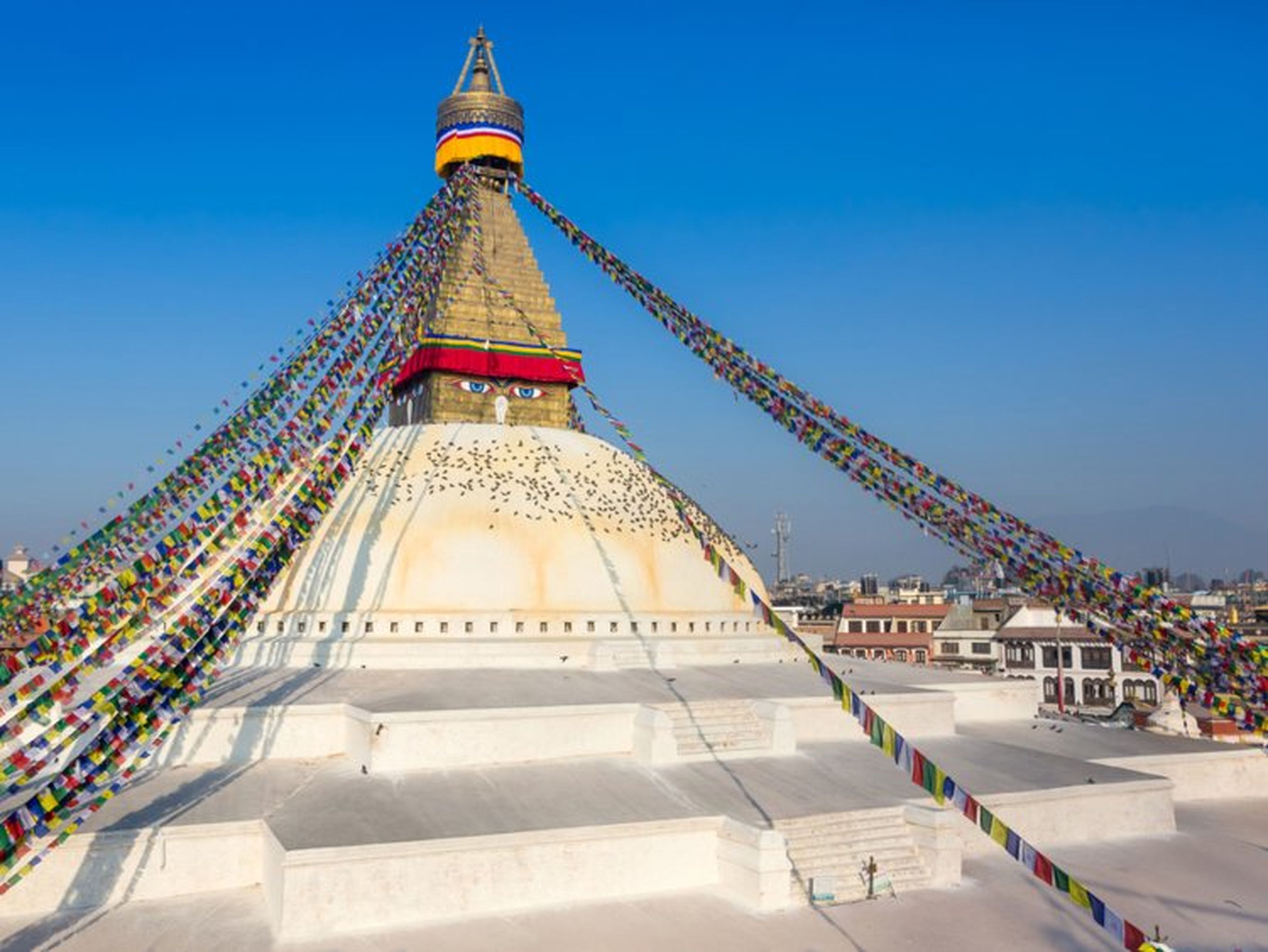 Templo budista de Boudhanath en Katmandú, Nepal