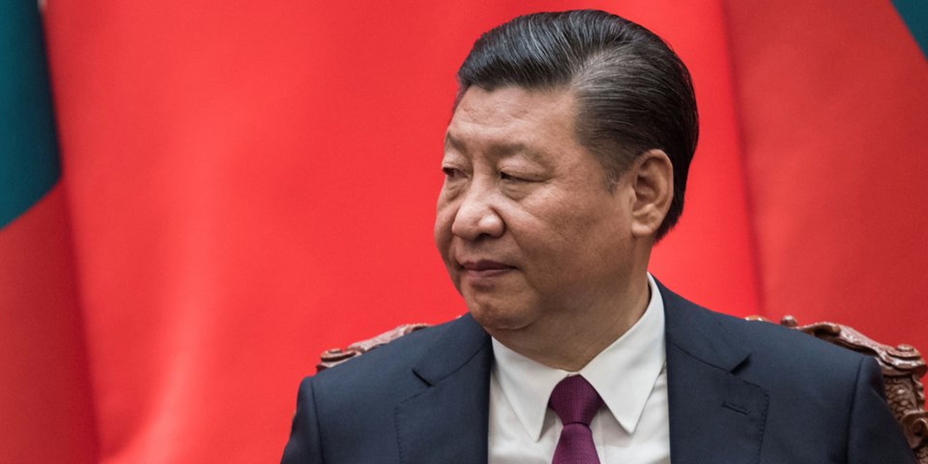 El presidente de China, Xi Jinping, se muestra desdeñoso (diciembre de 2017).