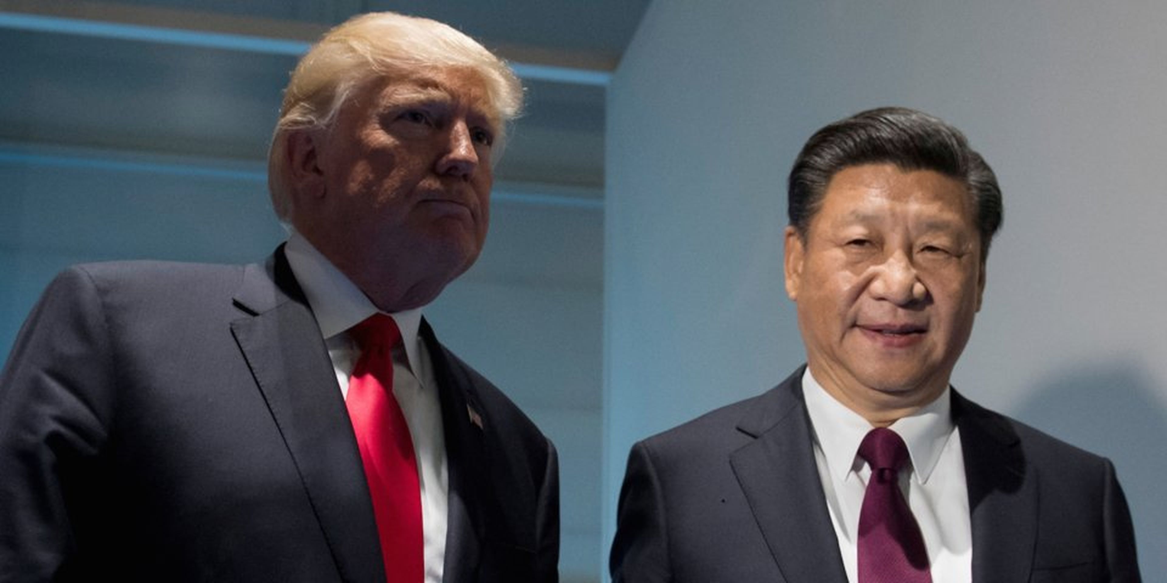 El presidente de los Estados Unidos, Donald Trump, y el presidente chino, Xi Jinping.