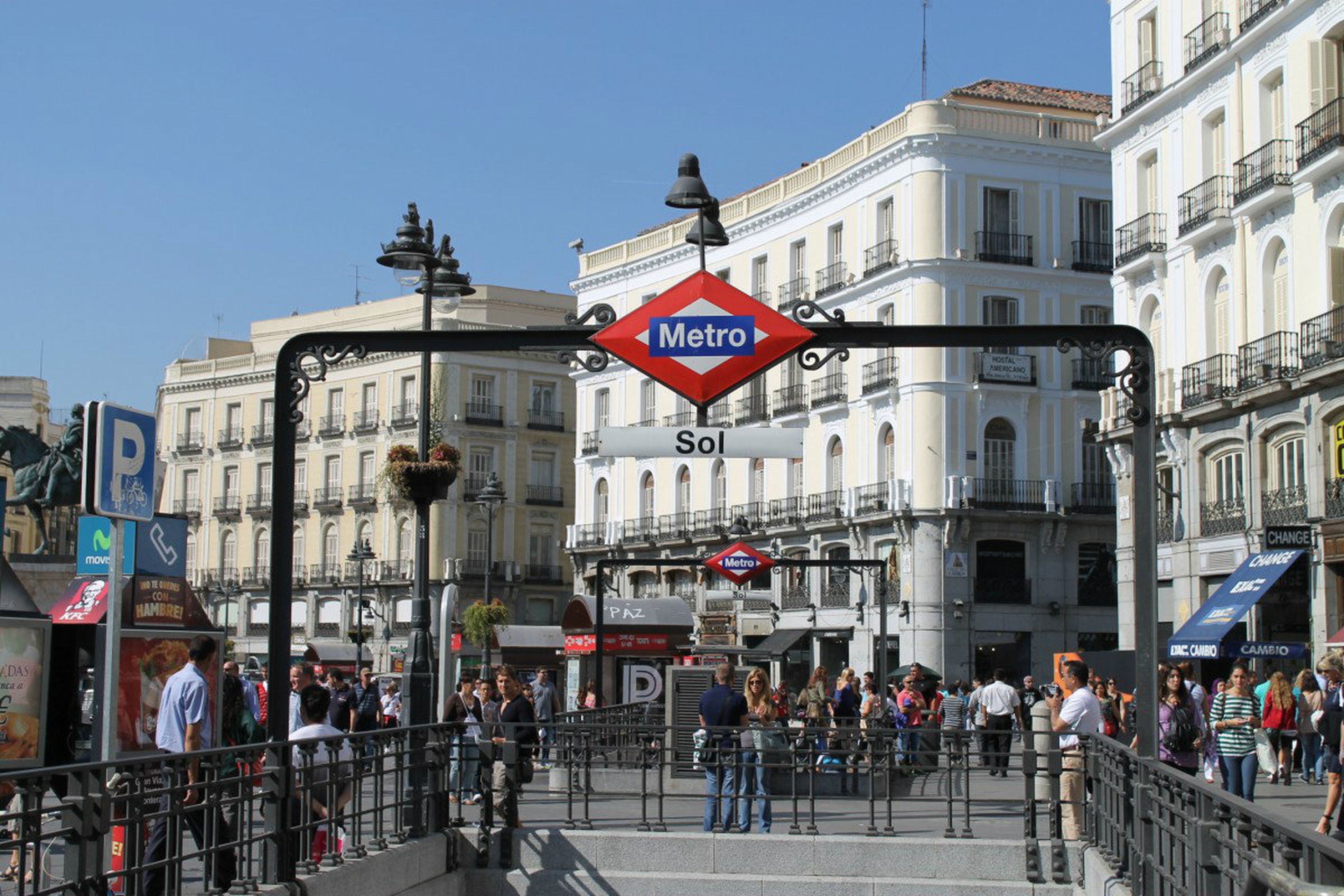 Una imagen de la puerta del Sol de Madrid.