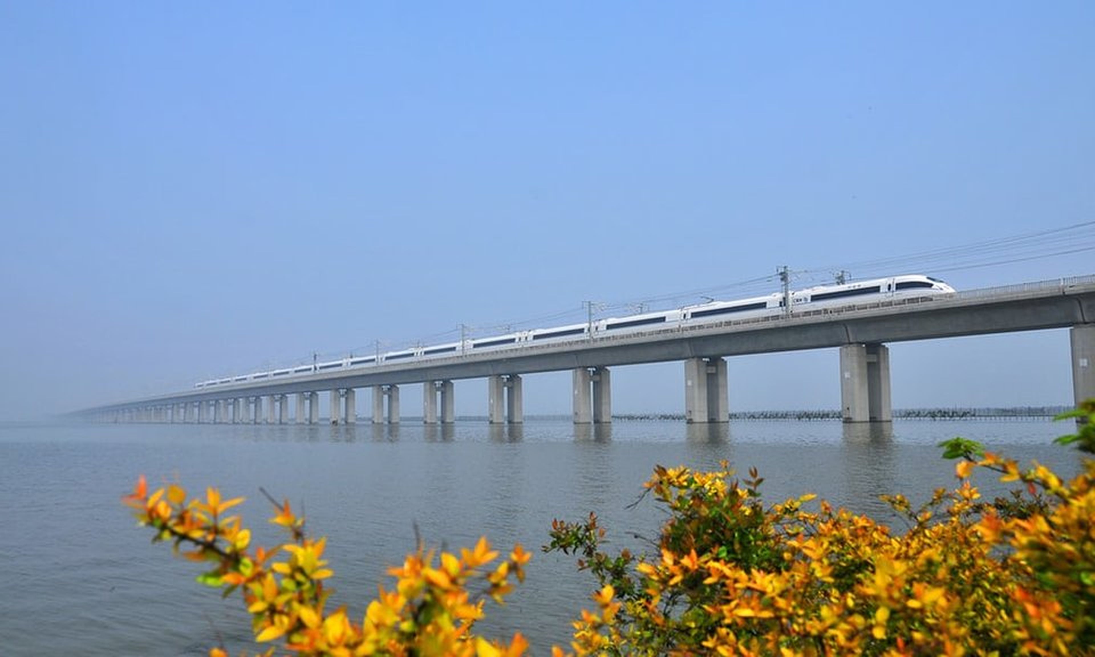 El Gran Puente Danyang-Kunshan, en China.