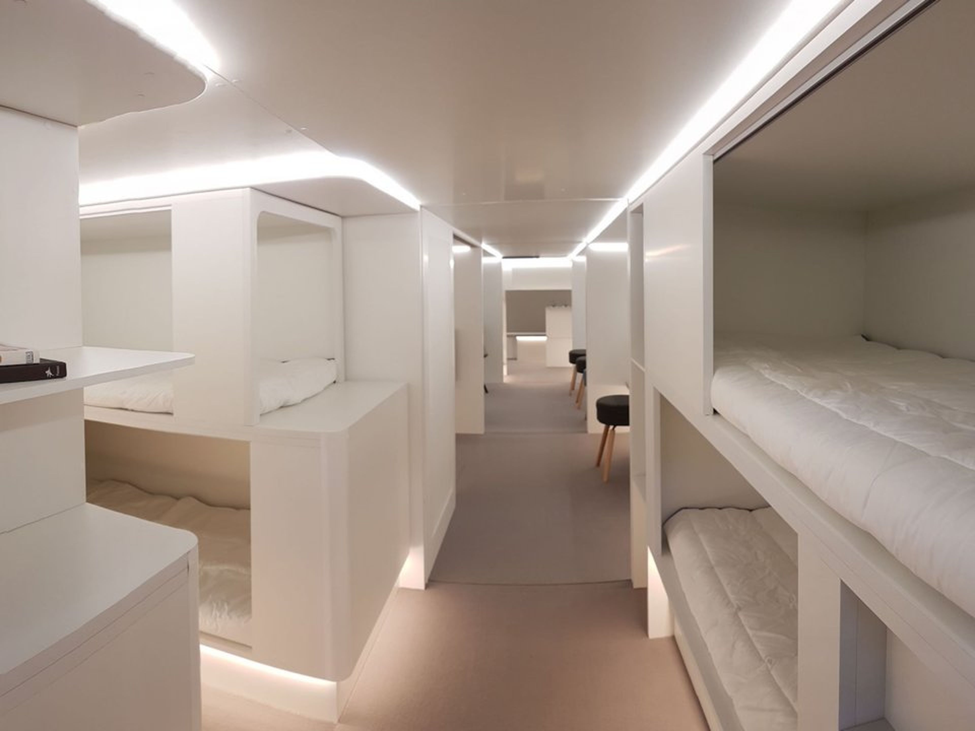 Reconstrucción del módulo dormitorio de Airbus