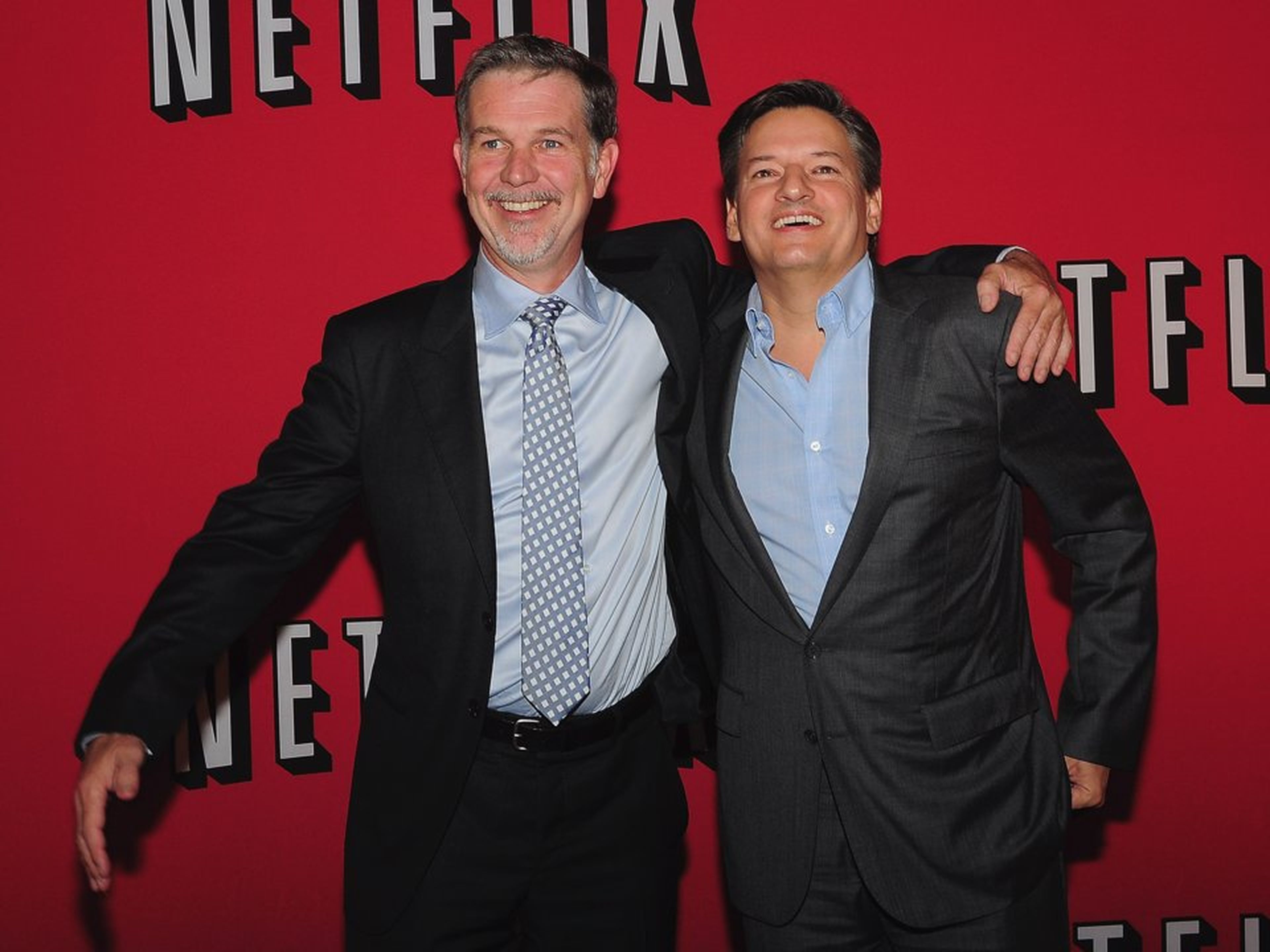 Reed Hastings y Ted Sarandos, CEO y director de contenidos de Netflix